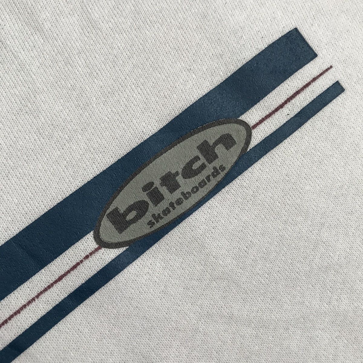 Vintage Vintage 90s BITCH Skateboards Hoodie Size US L / EU 52-54 / 3 - 3 Thumbnail