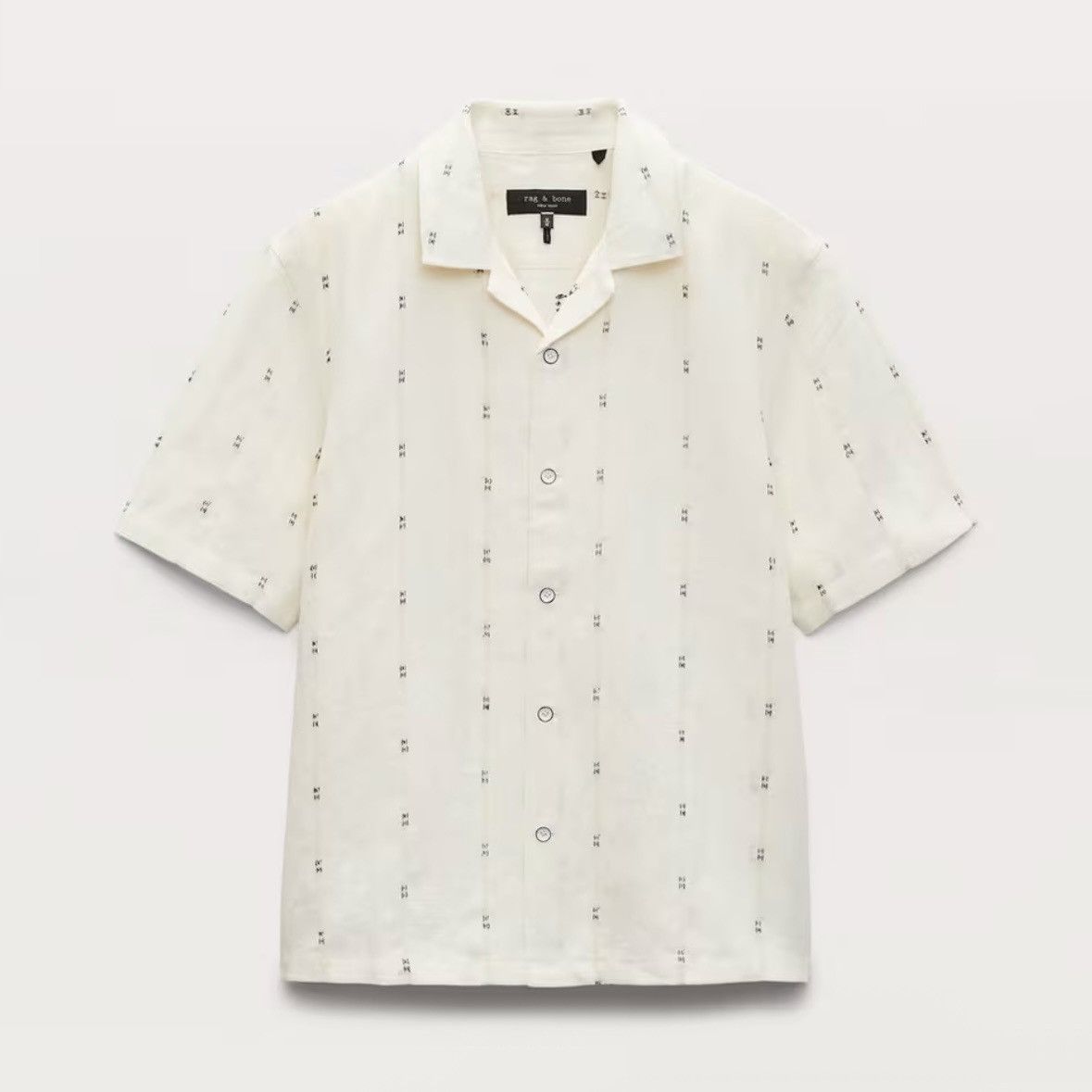 Rag & Bone Rag & Bone Avery Embroidered Camp Shirt | Gulf Remi Stripe Size US L / EU 52-54 / 3 - 1 Thumbnail