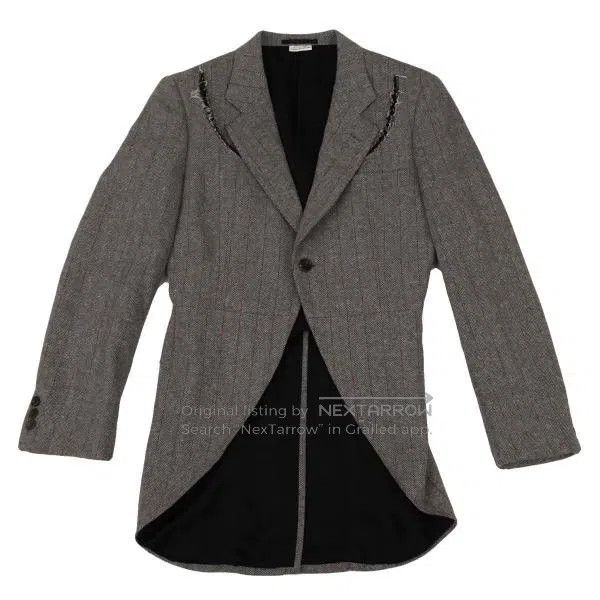 Comme des Garcons Comme des Garcons Grey Retro Patterned Design Tailcoat Size S / US 4 / IT 40 - 2 Thumbnail