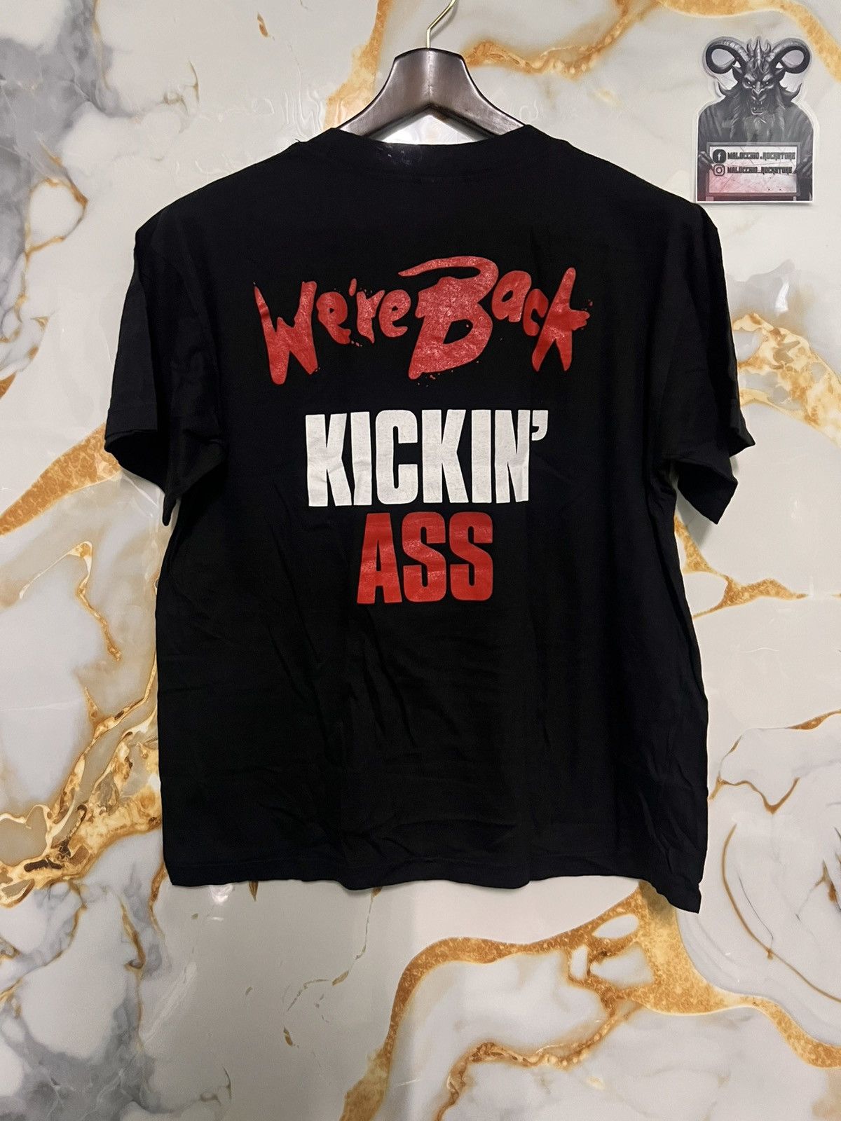 Band Tees × Bon Jovi × Vintage Vintage : Bon Jovi (We're Back Kickin' Ass 1988) Size US L / EU 52-54 / 3 - 2 Thumbnail