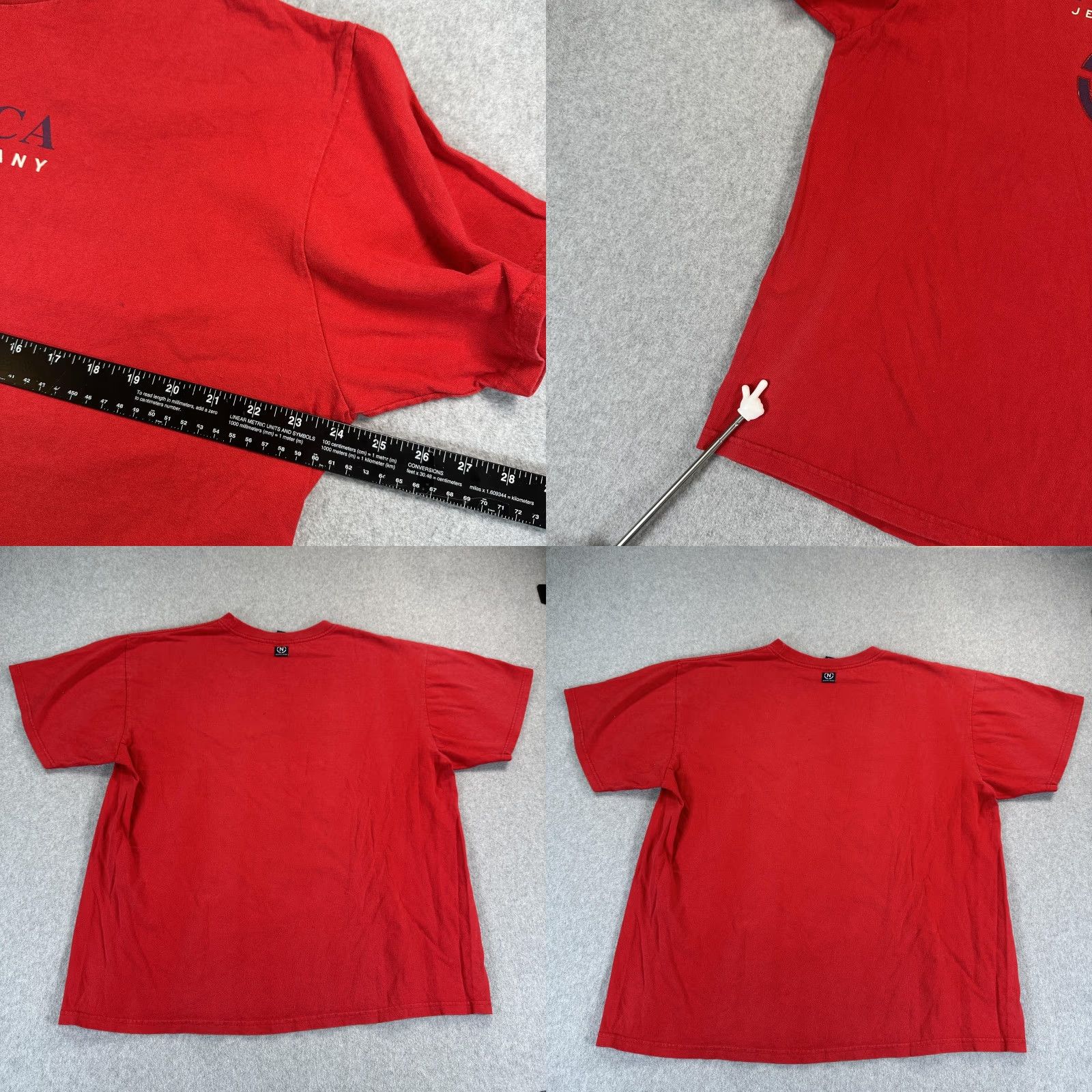 Nautica VINTAGE Nautica Jeans Company Shirt Mens XL Red Logo Graphic Tee Short Sleeve Casual Size US XL / EU 56 / 4 - 8 Thumbnail