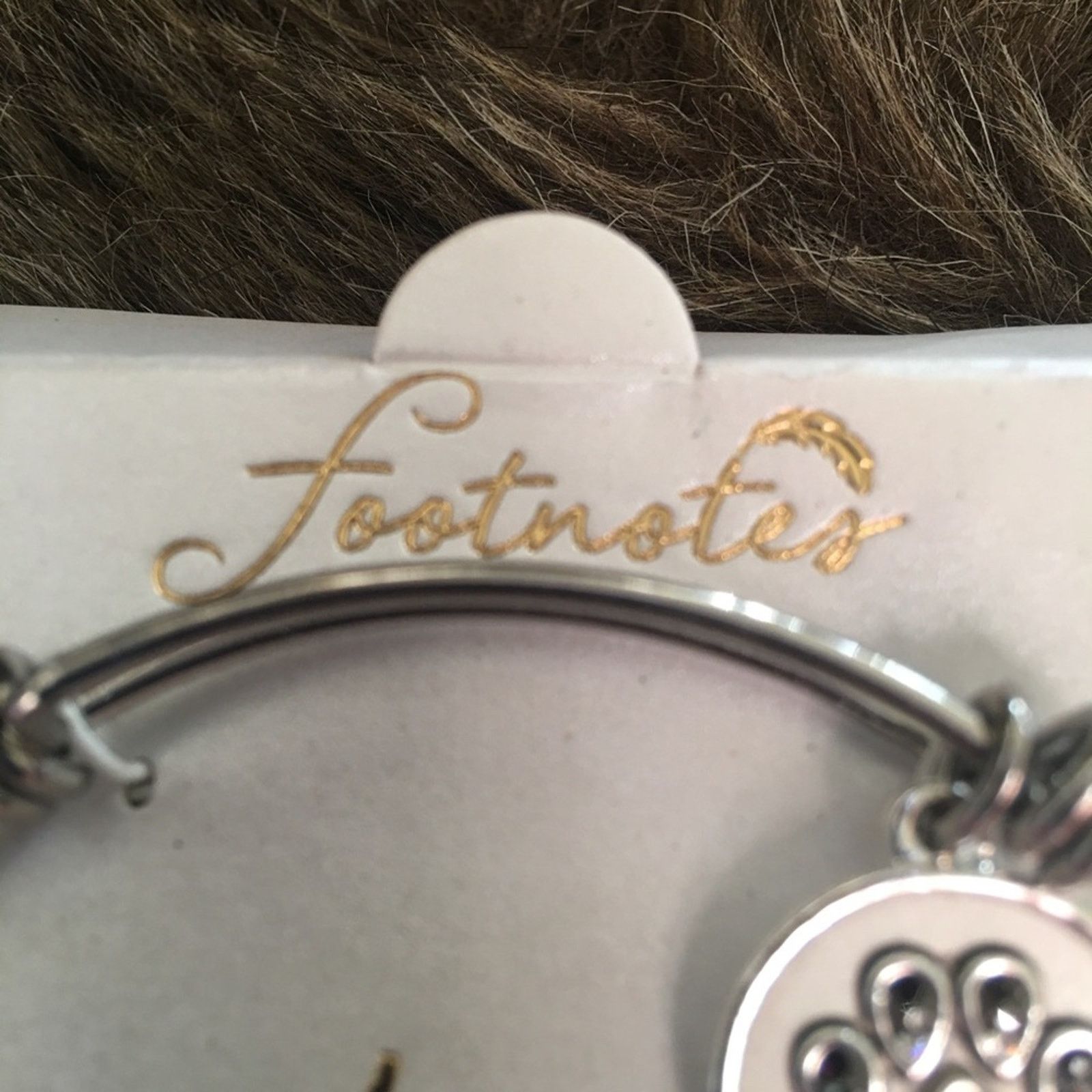 Jewelry LA Gem footnotes loved pet adjustable bracelet Size ONE SIZE - 4 Thumbnail