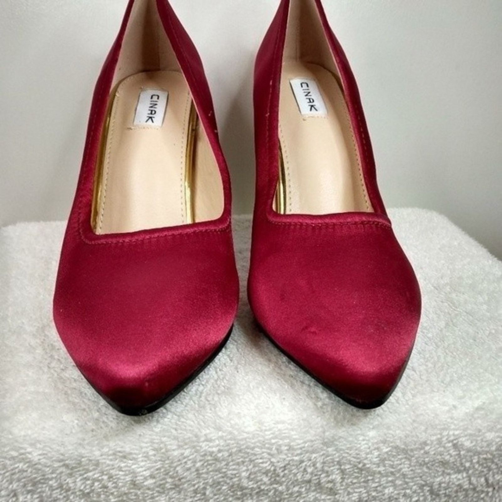Other Cinak Women's Satin High Heel Pumps Shoes Size 8 Size US 8 / IT 38 - 6 Thumbnail