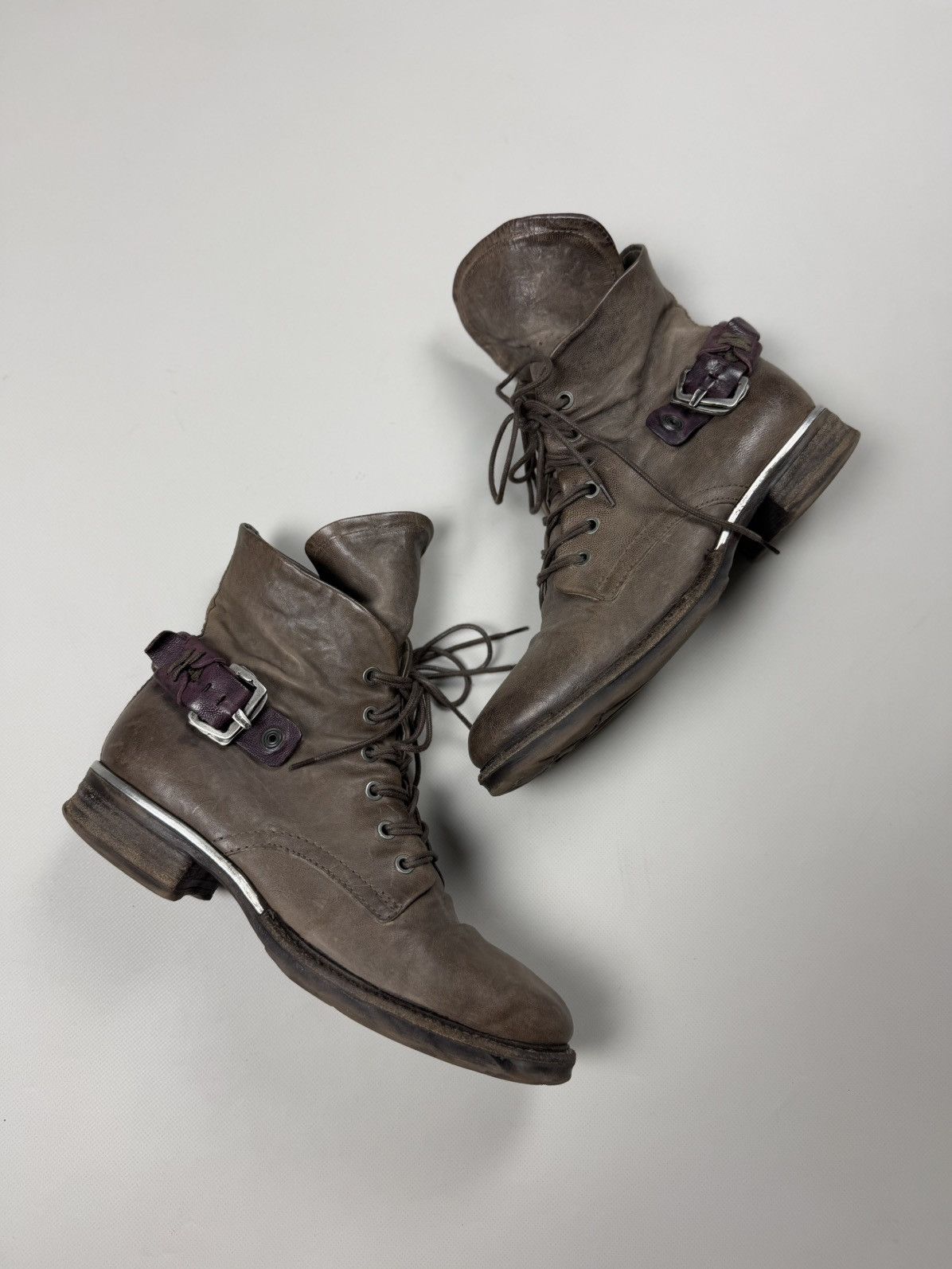 AS98 Airstep Avant-garde Leather Combat Boots Shoes