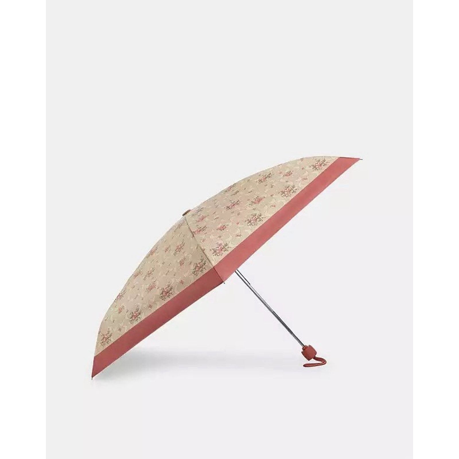 Coach NWT Coach CCS84 Uv Protection Mini Umbrella Silver/Sand Size ONE SIZE - 2 Thumbnail