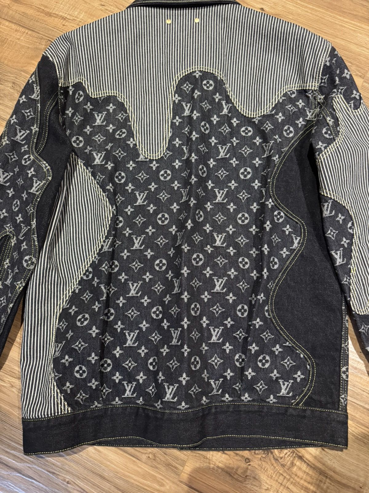 Louis Vuitton Louis Vuitton x Nigo Monogram Denim Jacket Size US S / EU 44-46 / 1 - 8 Thumbnail