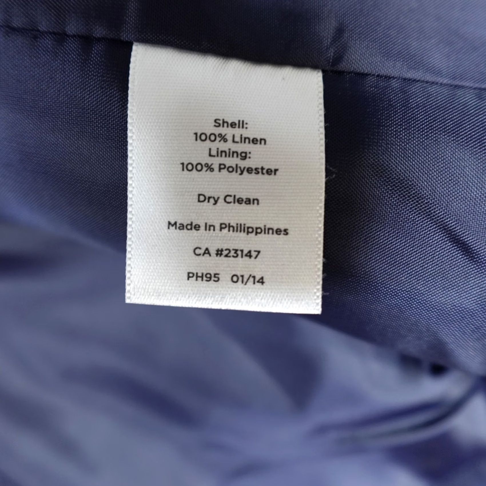 Talbots Talbots Blazer 16 Blue Navy Open Front 100% Linen NEW Women Long Sleeve Short Jacket Coat Tuxedo Size XXL / US 16-18 / IT 52-54 - 4 Thumbnail