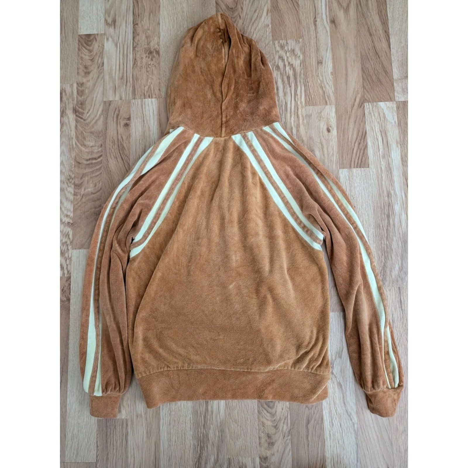 Velour VINTAGE Carol Canaan For Top Seed Women's Velour Track Jacket Brown L Size L / US 10 / IT 46 - 4 Thumbnail