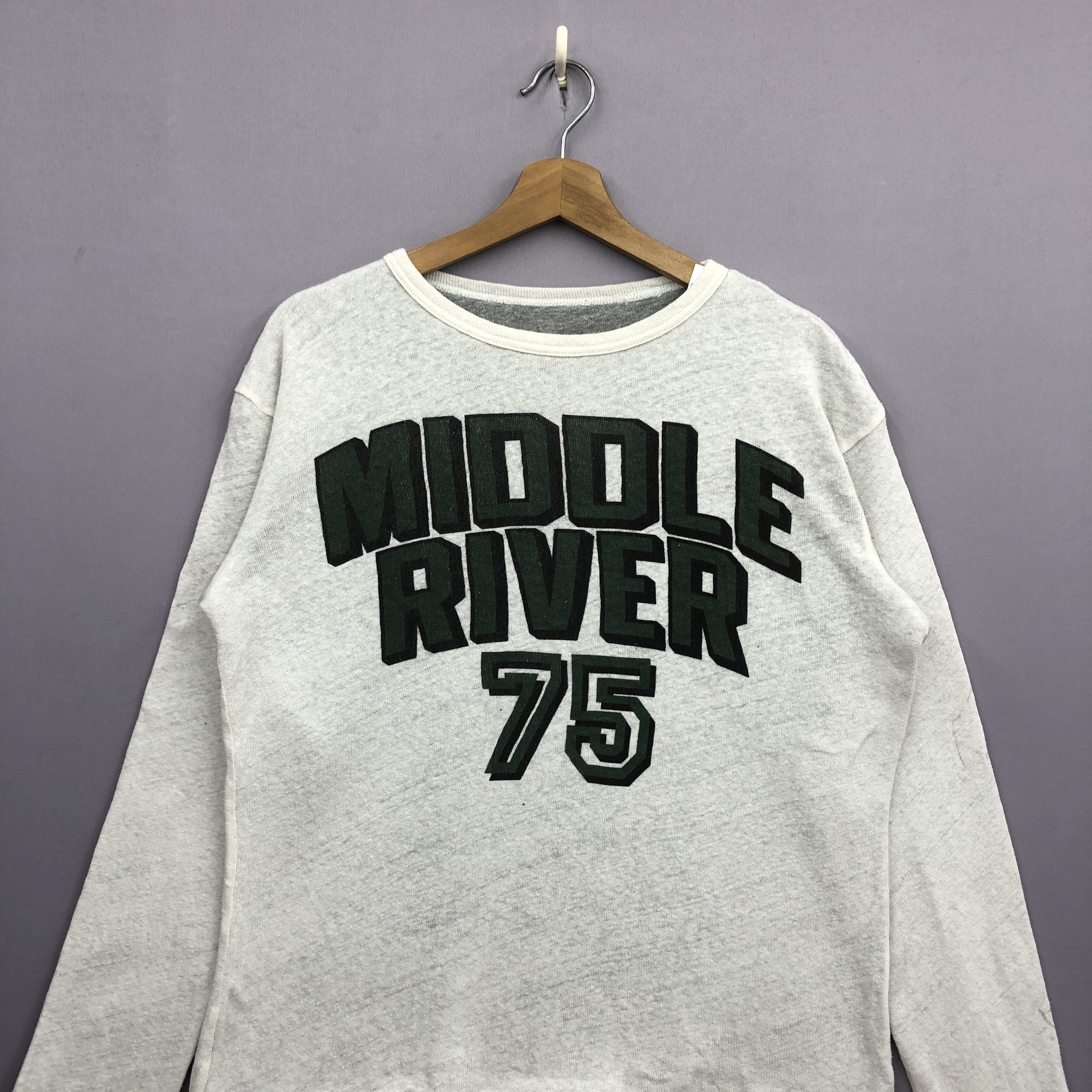 Champion × Vintage 90s Champion Middle River 75 Sweater Reversible Sweatshirt Size S / US 4 / IT 40 - 3 Thumbnail