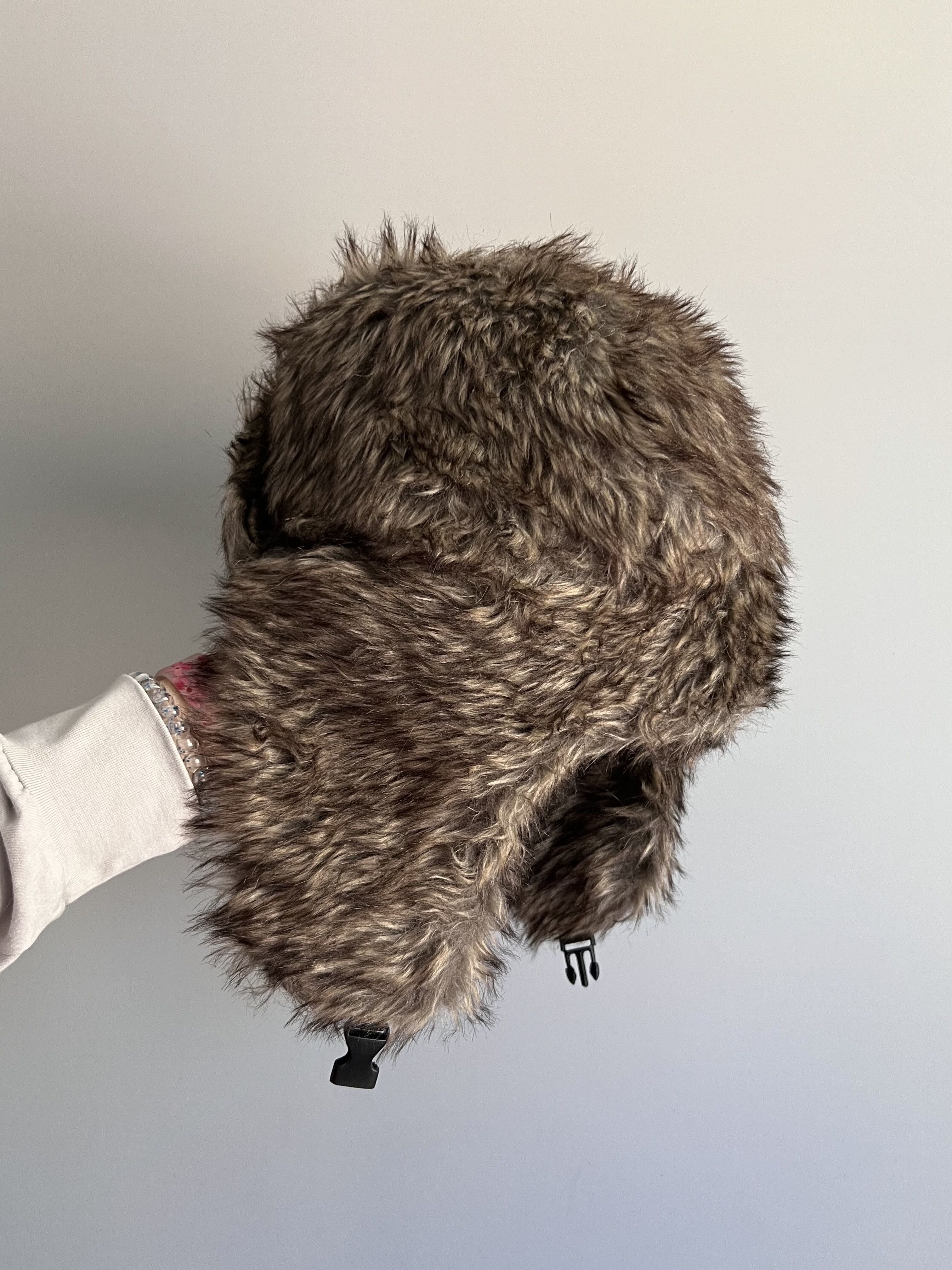 Other Vintage Y2k Mohair Fuzzy Hat Ushanka Punk Winter Size ONE SIZE - 4 Thumbnail