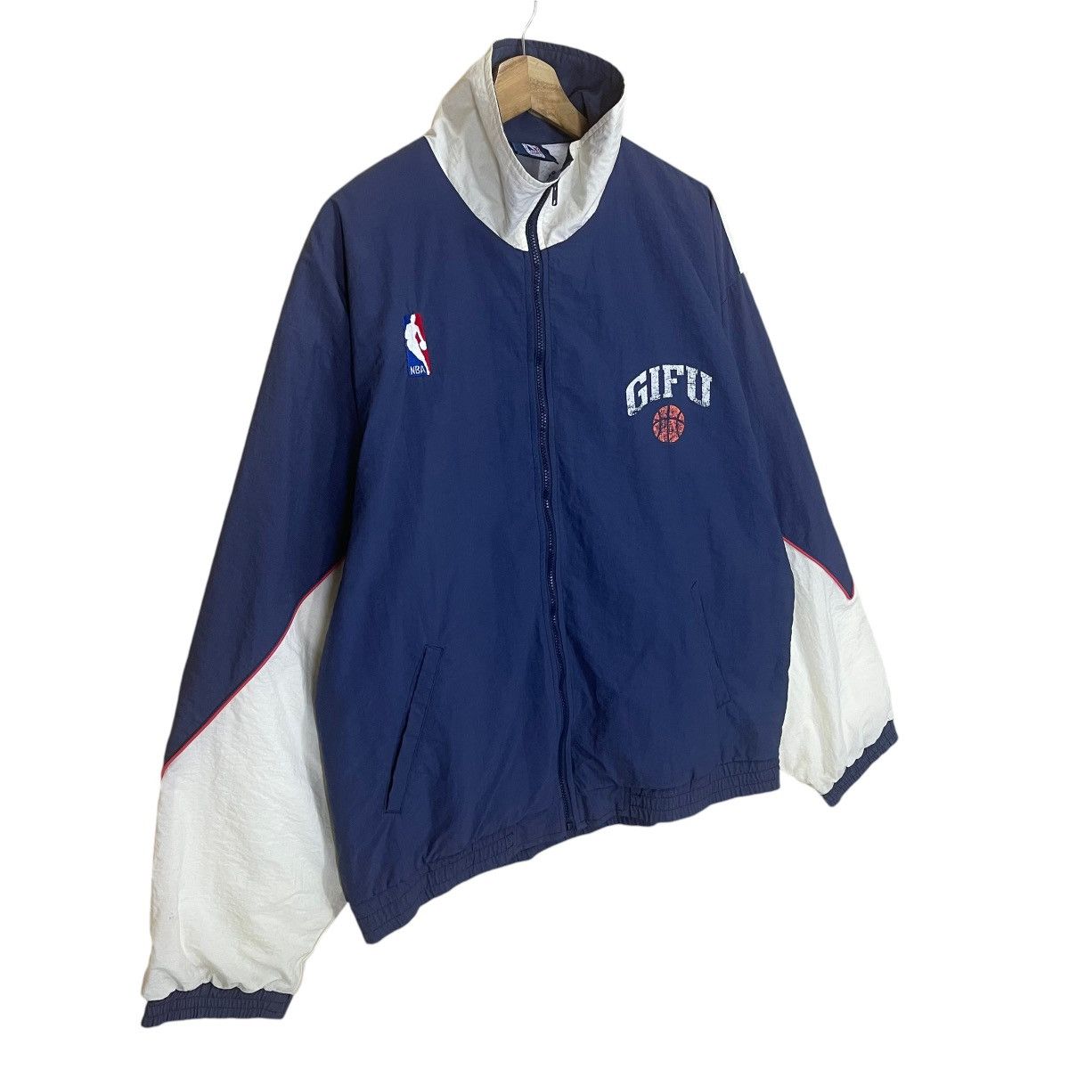 Japanese Brand NBA Japanase Basketball Gifu Team Small Logo Zipper Jacket Size US L / EU 52-54 / 3 - 2 Thumbnail