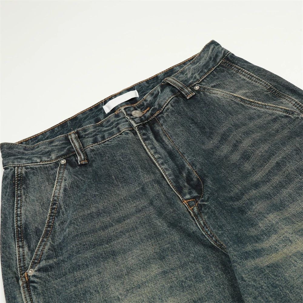 Vintage Men's American high street simple washed distressed jeans Size US 30 / EU 46 - 3 Thumbnail