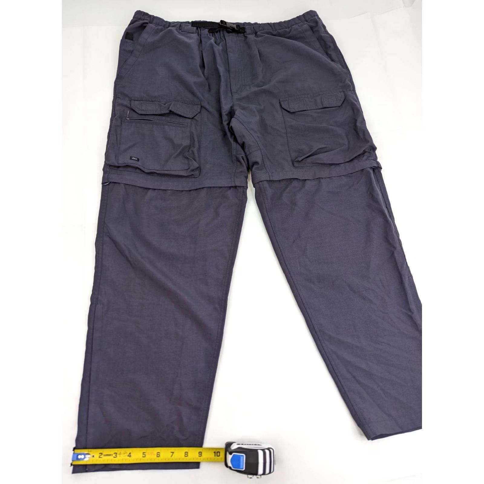 Vintage VTG Outersport Cargo Pants / Shorts 2XL Blue Men 40x31 5-Pocket Convertible Wide-Leg 90s Style Cargo (Adult) Mens Size US 39 - 4 Thumbnail
