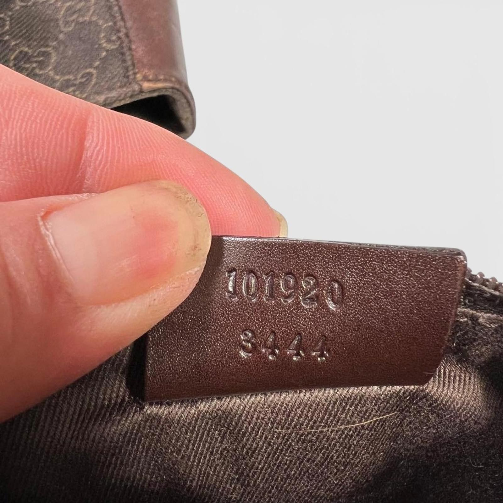 Gucci Gucci - Classic GG Canvas Brown Leather Tote Bag Size ONE SIZE - 9 Thumbnail