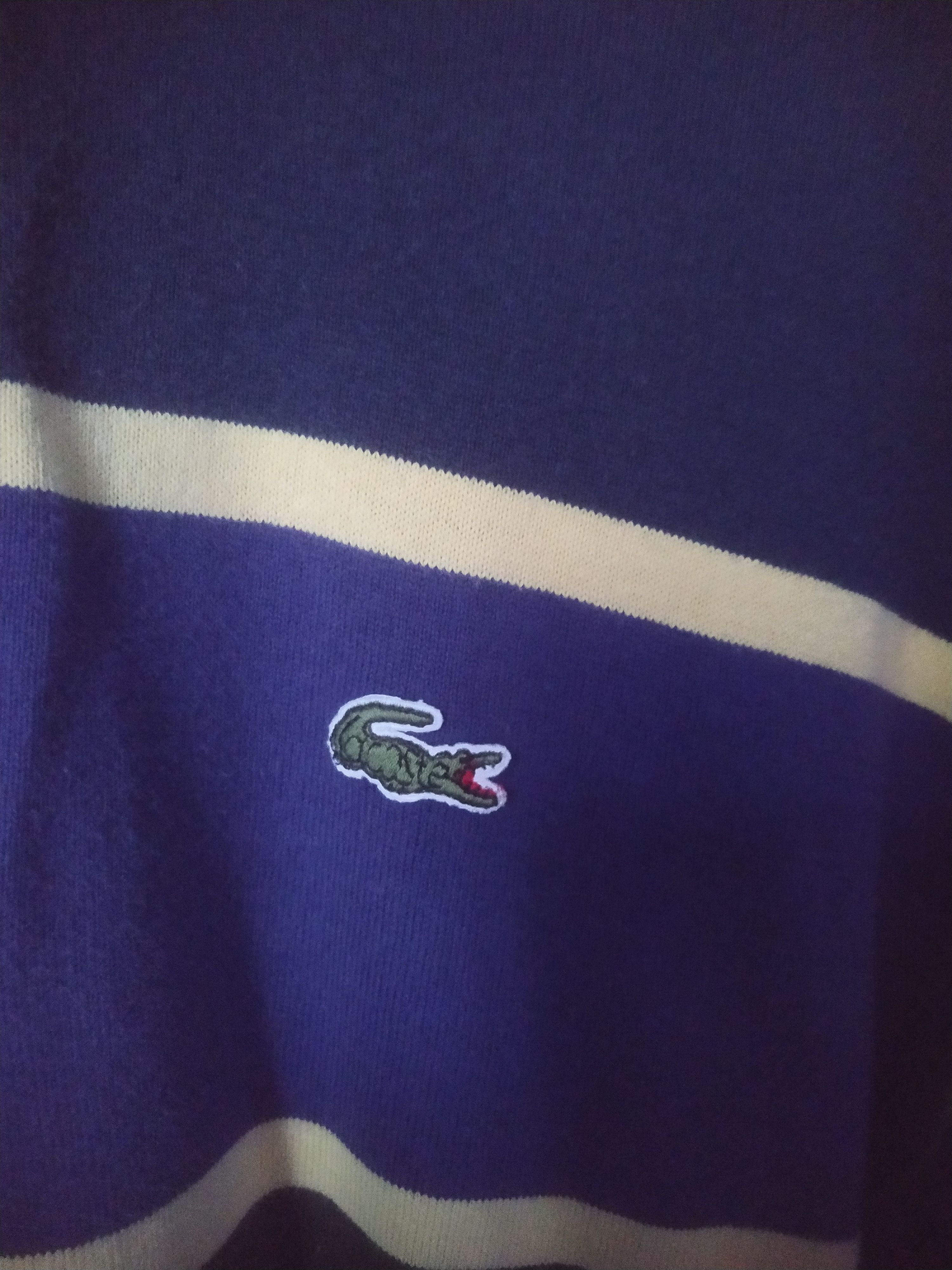 Lacoste Lacoste Multi-Color Striped Long Sleeve Rugby Polo Size US L / EU 52-54 / 3 - 5 Thumbnail