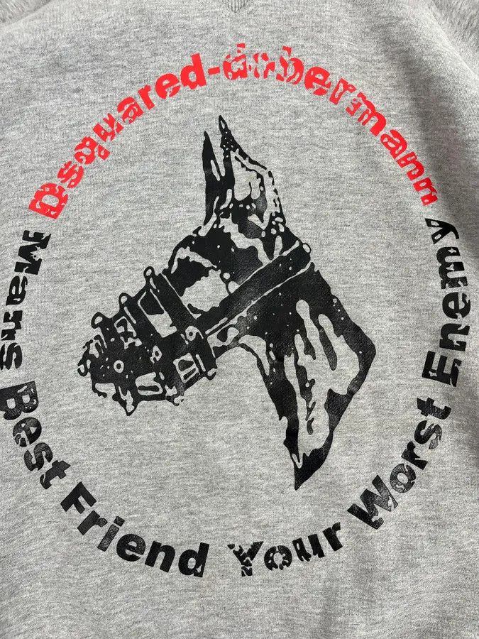 Dsquared2 AW2007 Dsquared2 Dobberman Dog Green Hoodie Size US S / EU 44-46 / 1 - 8 Thumbnail