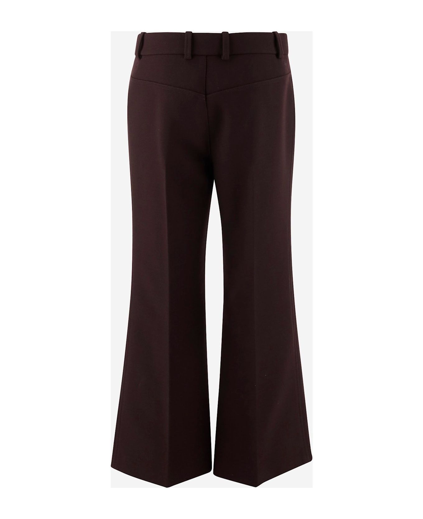 Chloe o1loc1c11025 Cropped Bootcut Pant in Copper Brown Size 25" / US 0 / IT 36 - 2 Thumbnail