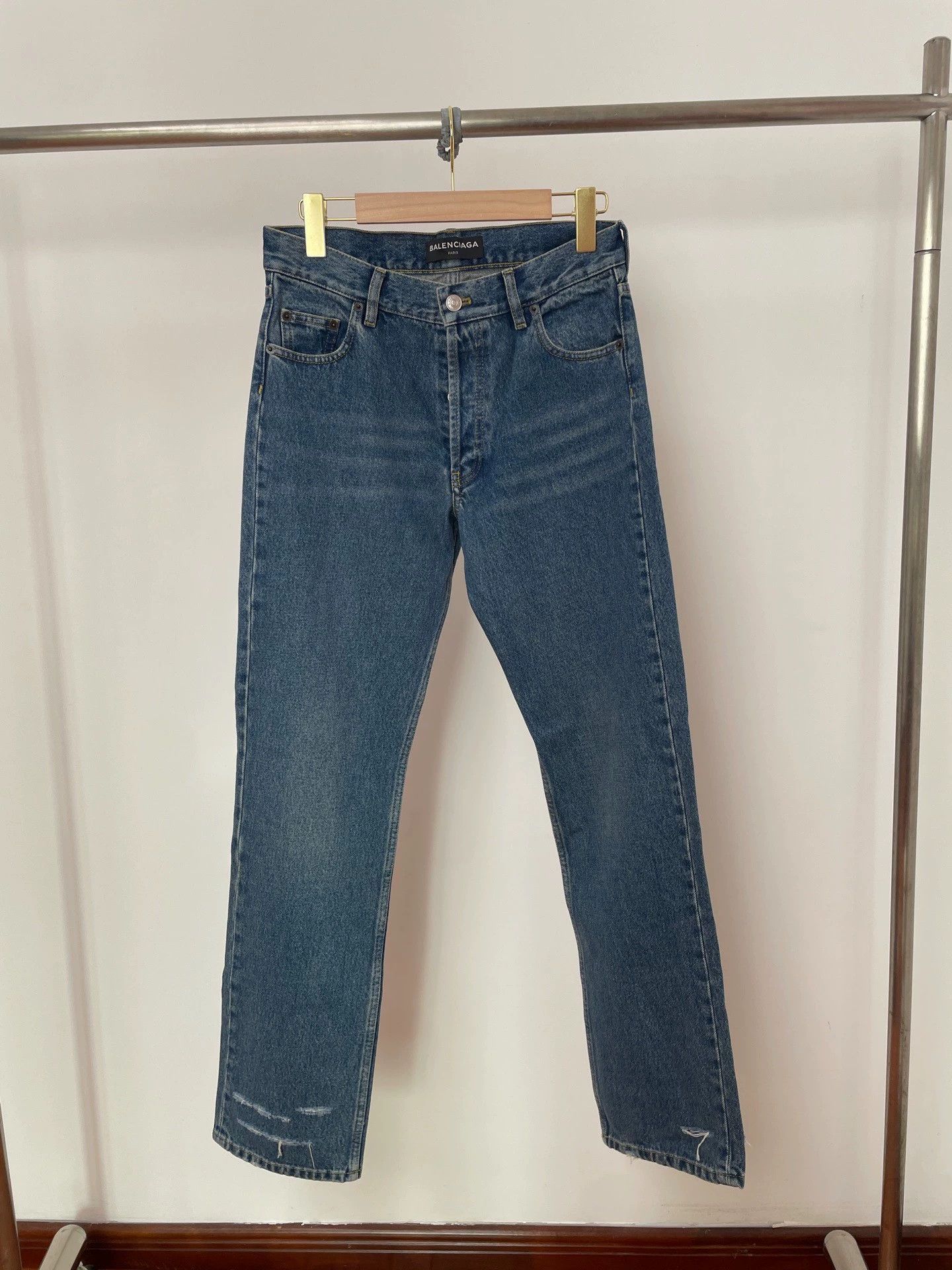 Balenciaga Balenciaga Straight Leg Jeans 30 New No Tags Size 30" / US 8 / IT 44 - 1 Thumbnail