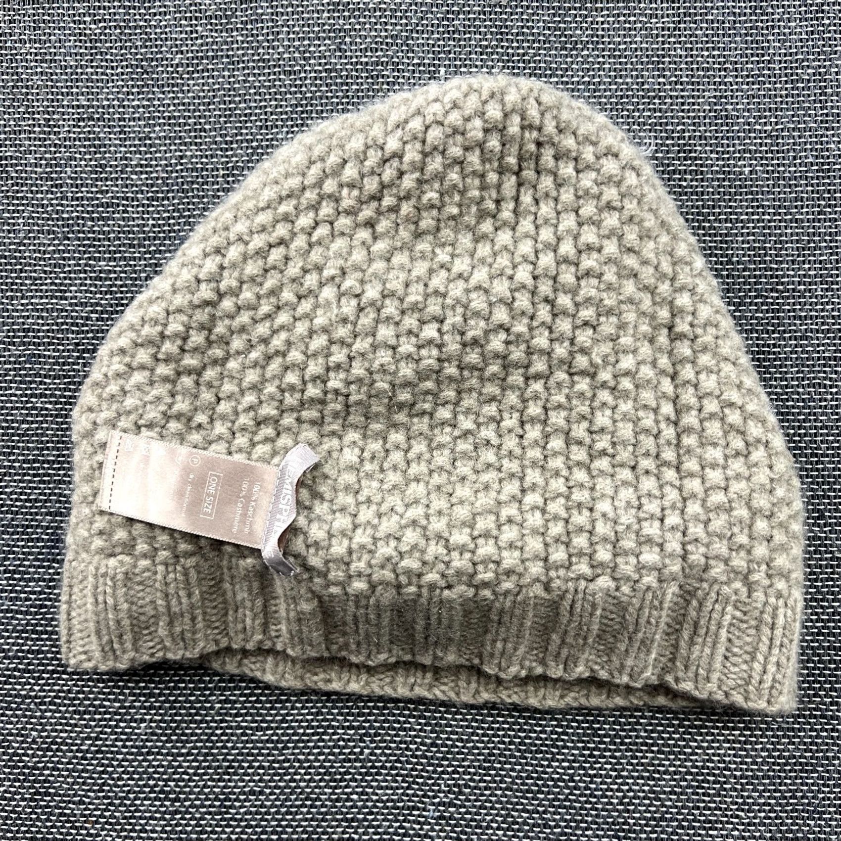 Vintage Hemisphere Beanie Hat 100% Cashmere Womens One Size Beige Size ONE SIZE - 3 Thumbnail