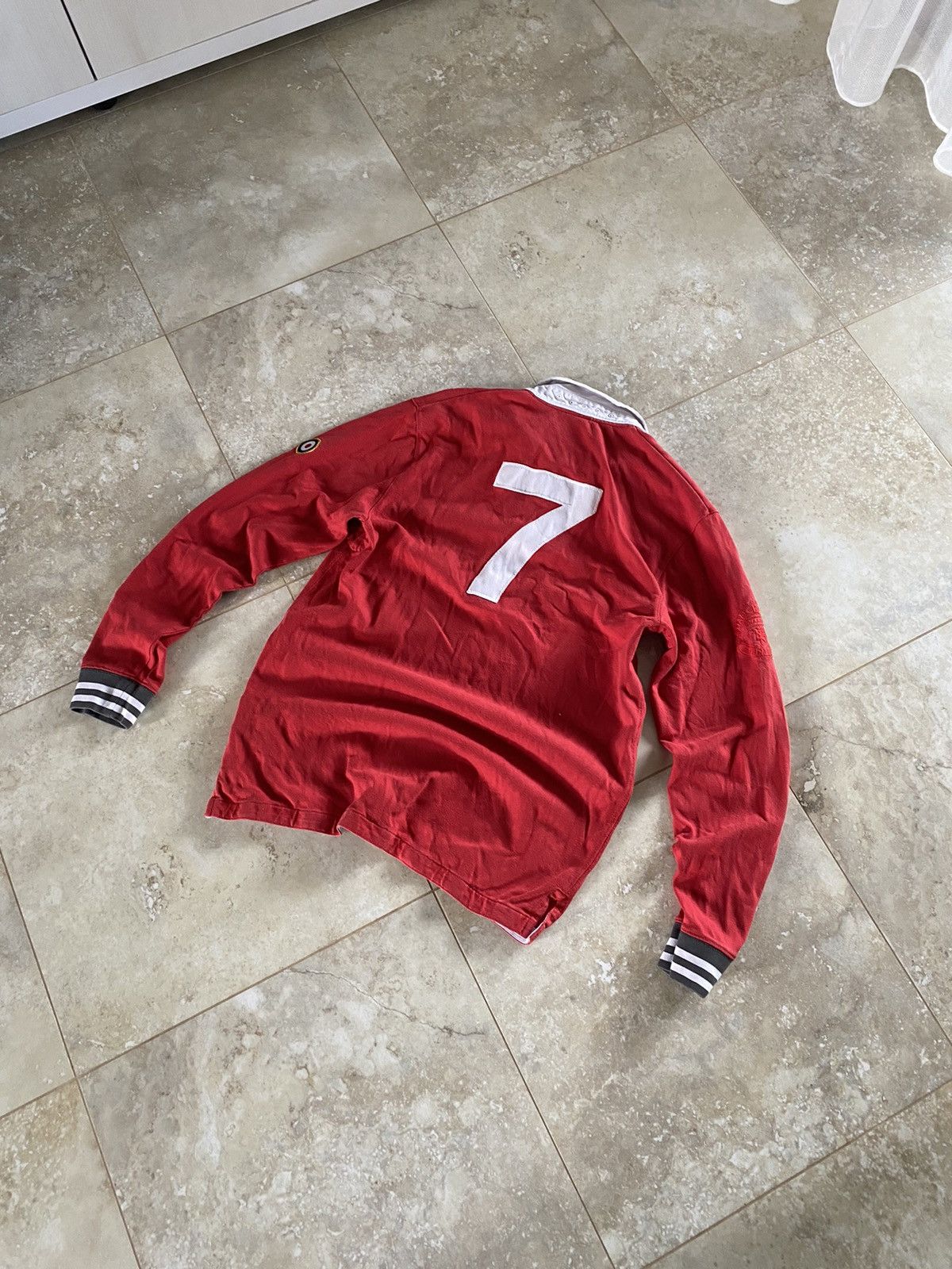 Nike Vintage Regby Shirt Nike Manchester United #7 Big Logo Y2K Size US L / EU 52-54 / 3 - 8 Thumbnail