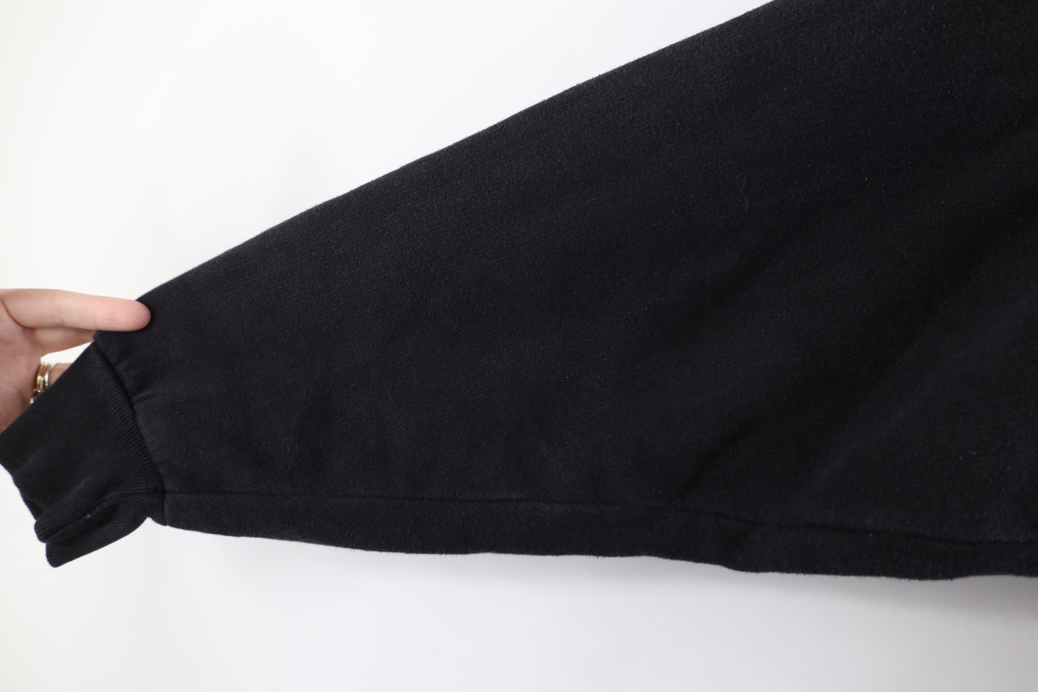 Vintage Vintage 90s Y2K Streetwear Cropped Boxy Fit Hoodie Black Size US M / EU 48-50 / 2 - 9 Thumbnail