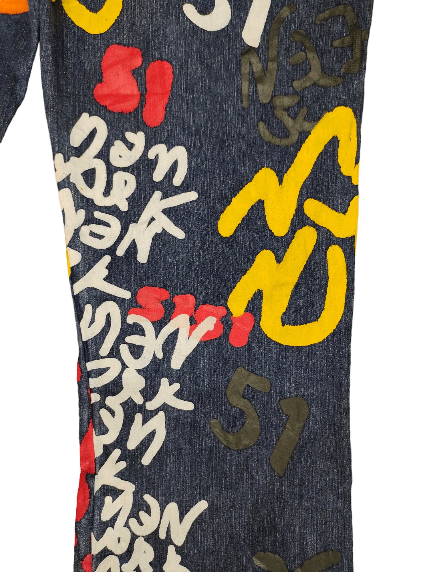 Hysteric Glamour Flare Jeans Neeso Fullprint Bootcut Y2k Goa Jpg Hysterics Size US 32 / EU 48 - 16 Thumbnail