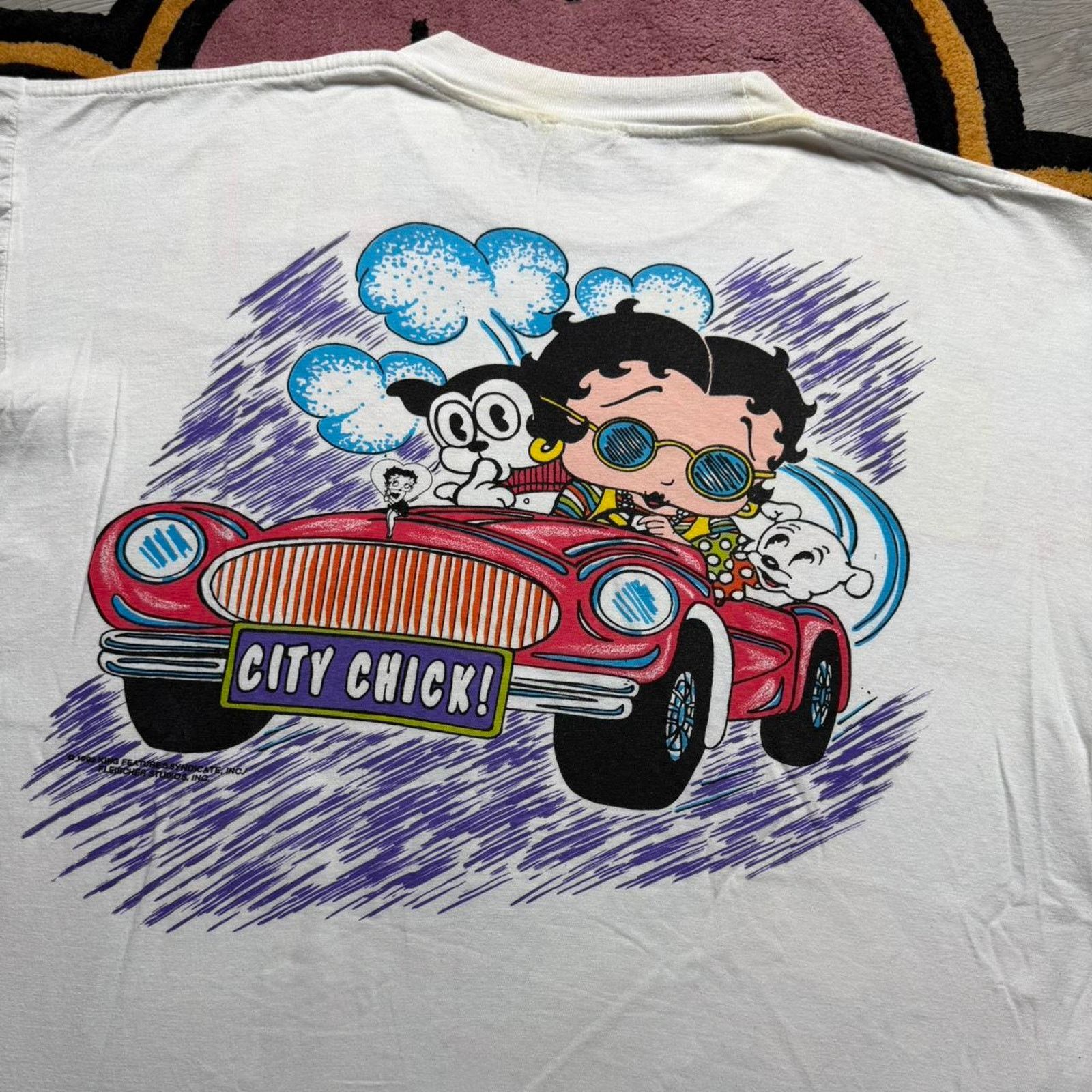 Vintage Vintage 90’s Betty Boop Big City Mega Print Graphic T-shirt Size US XL / EU 56 / 4 - 8 Thumbnail