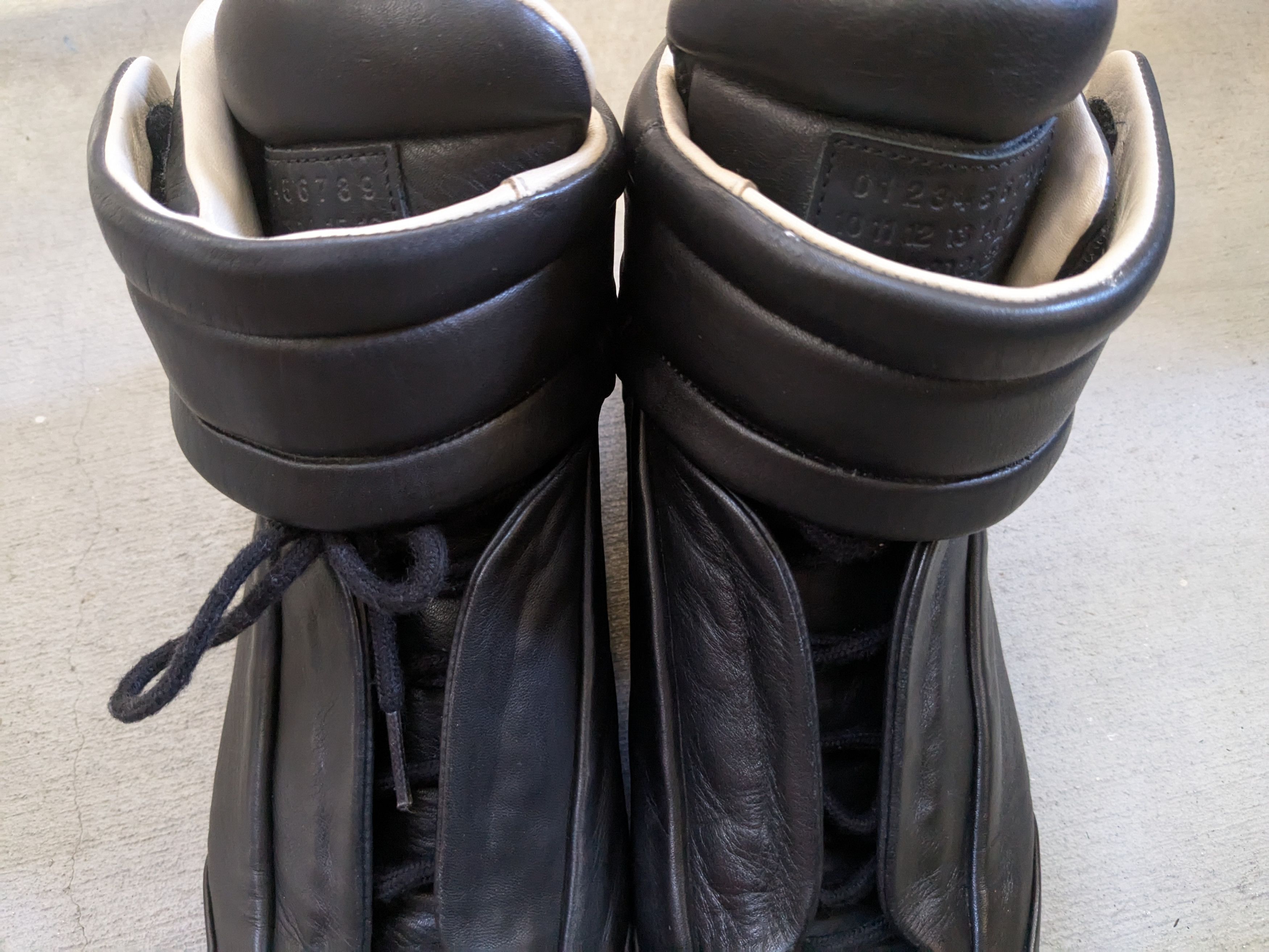 Maison Margiela Maison Margiela Future Black 10 43 Leather High Tops Size US 10 / EU 43 - 3 Thumbnail