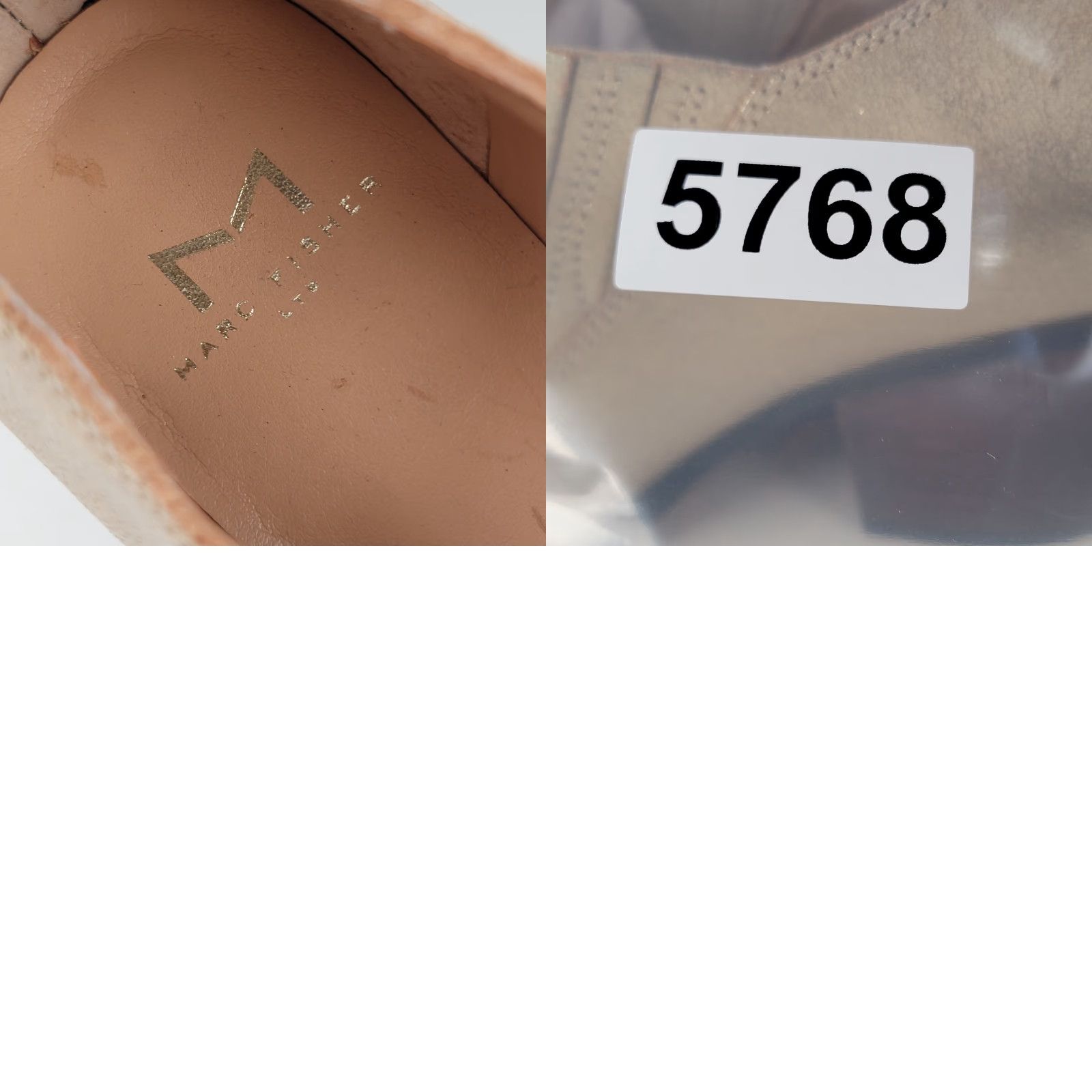 Marc Fisher Marc Fisher Bootie Women Suede Patchwork Overlay Block Heel Ankle Boot Beige Tan 6 Size US 6 / IT 36 - 9 Thumbnail
