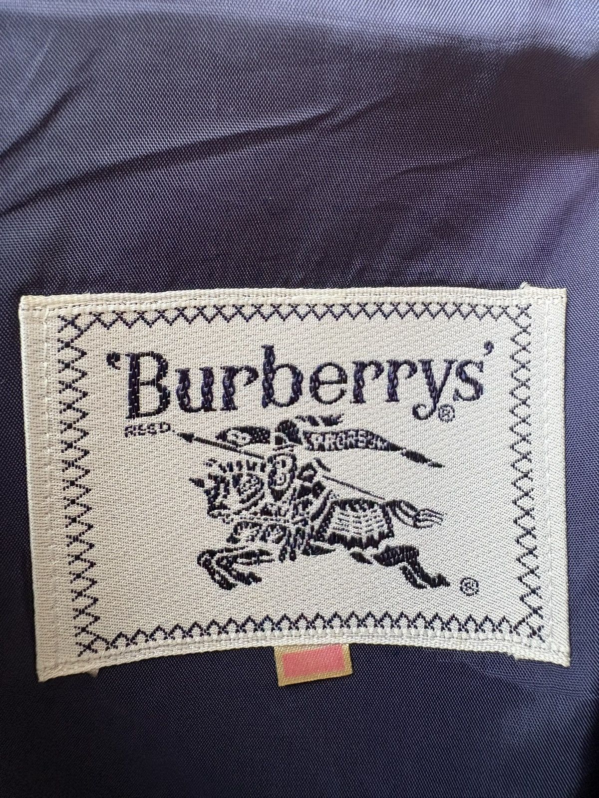 Burberry Vintage Burberrys Navy Tailored Crop Blazer Jacket Size US M / EU 48-50 / 2 - 8 Thumbnail