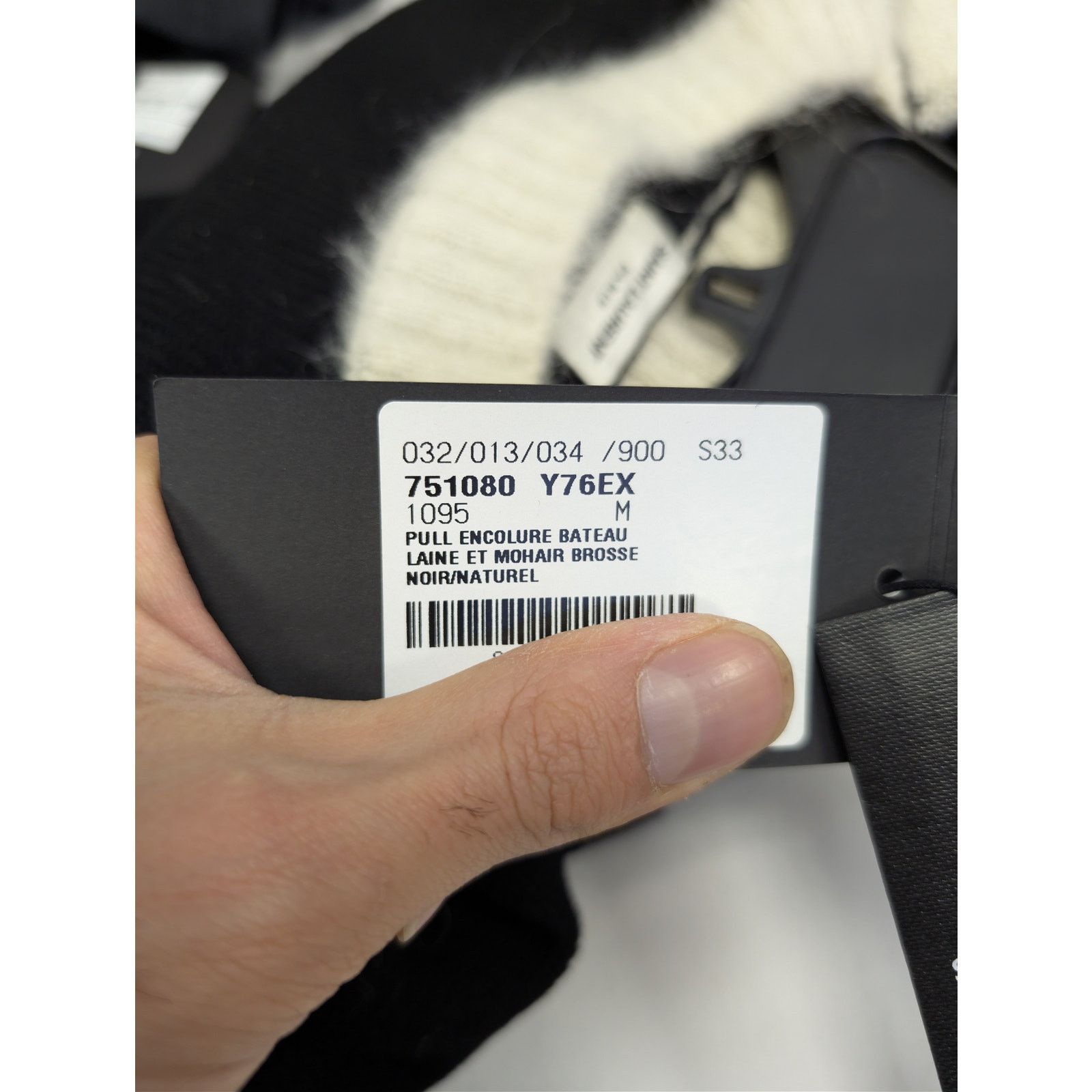 Saint Laurent Paris o1rshd1 Pull Encolure Sweatshirt Sweater Mohair in Black Size US M / EU 48-50 / 2 - 21 Thumbnail