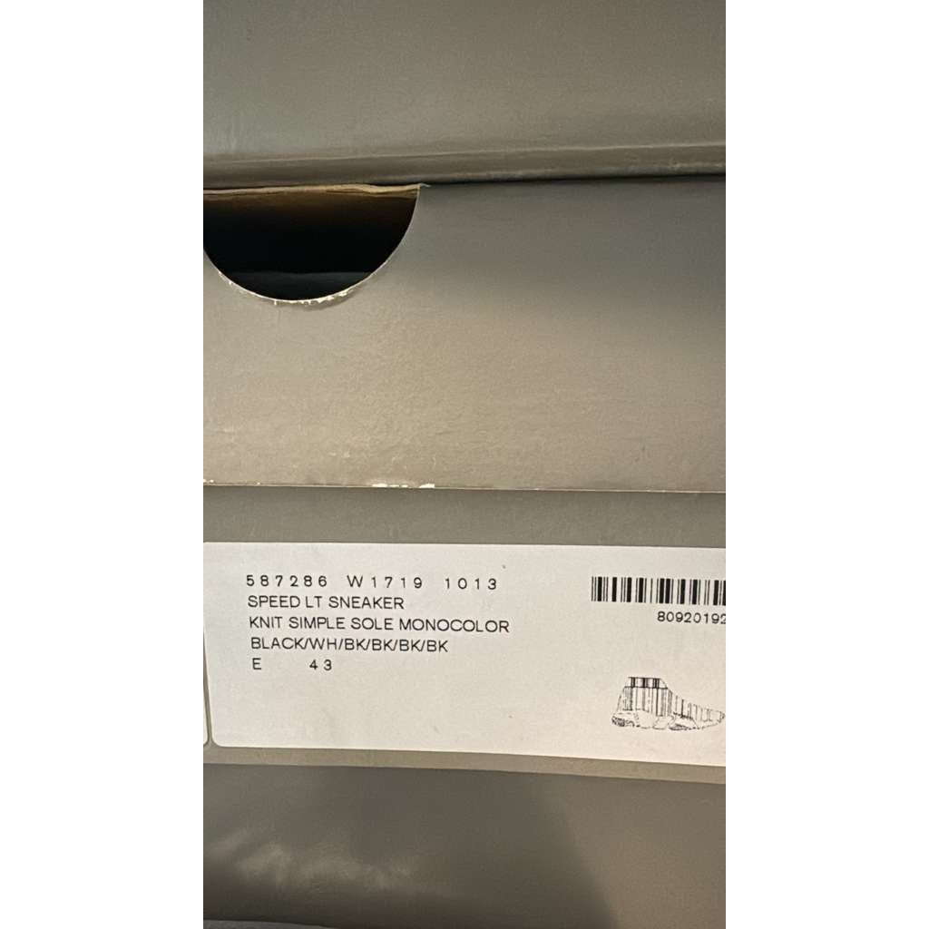 Balenciaga o1rshd1 Q:2 / New Rec.Knit Speed LT Sneakers in Black Size US 10 / EU 43 - 21 Thumbnail