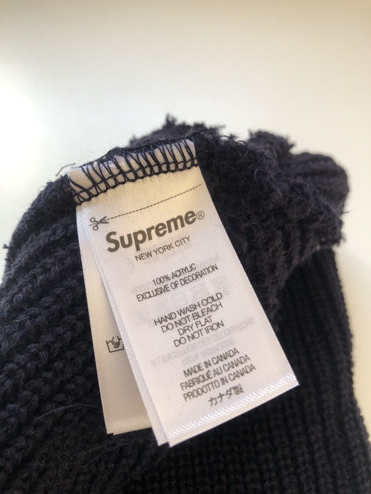 Supreme Supreme Loose Gauge Beanie Dark NAVY Size ONE SIZE - 3 Thumbnail