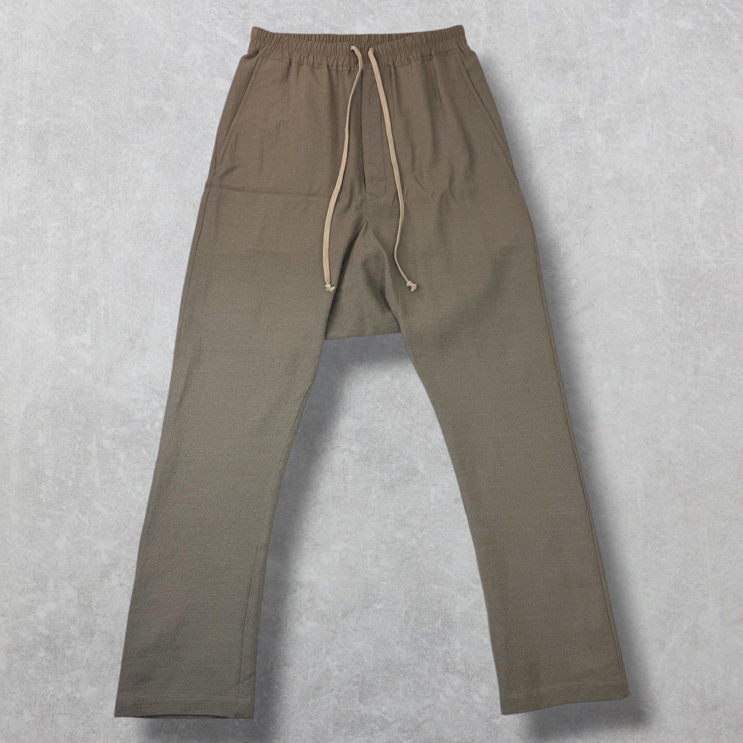 Rick Owens Rick Owens Dark Dust Drawstring Long Pants 48 (M) Size US 32 / EU 48 - 1 Thumbnail