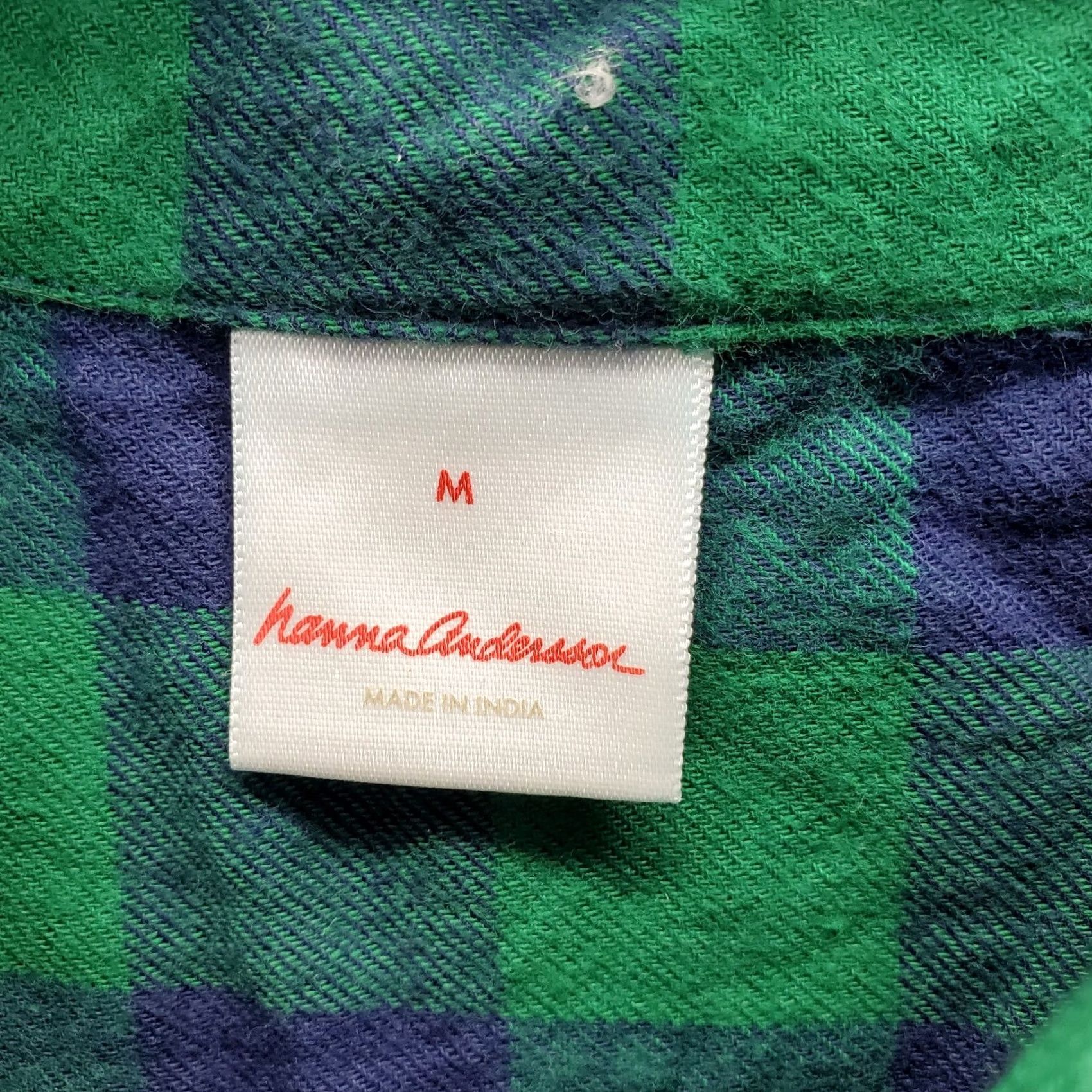 Vintage Hanna Andersson Flannel Shirt Mens M Multi Checkered Pocket Details Button Up Size US M / EU 48-50 / 2 - 4 Thumbnail