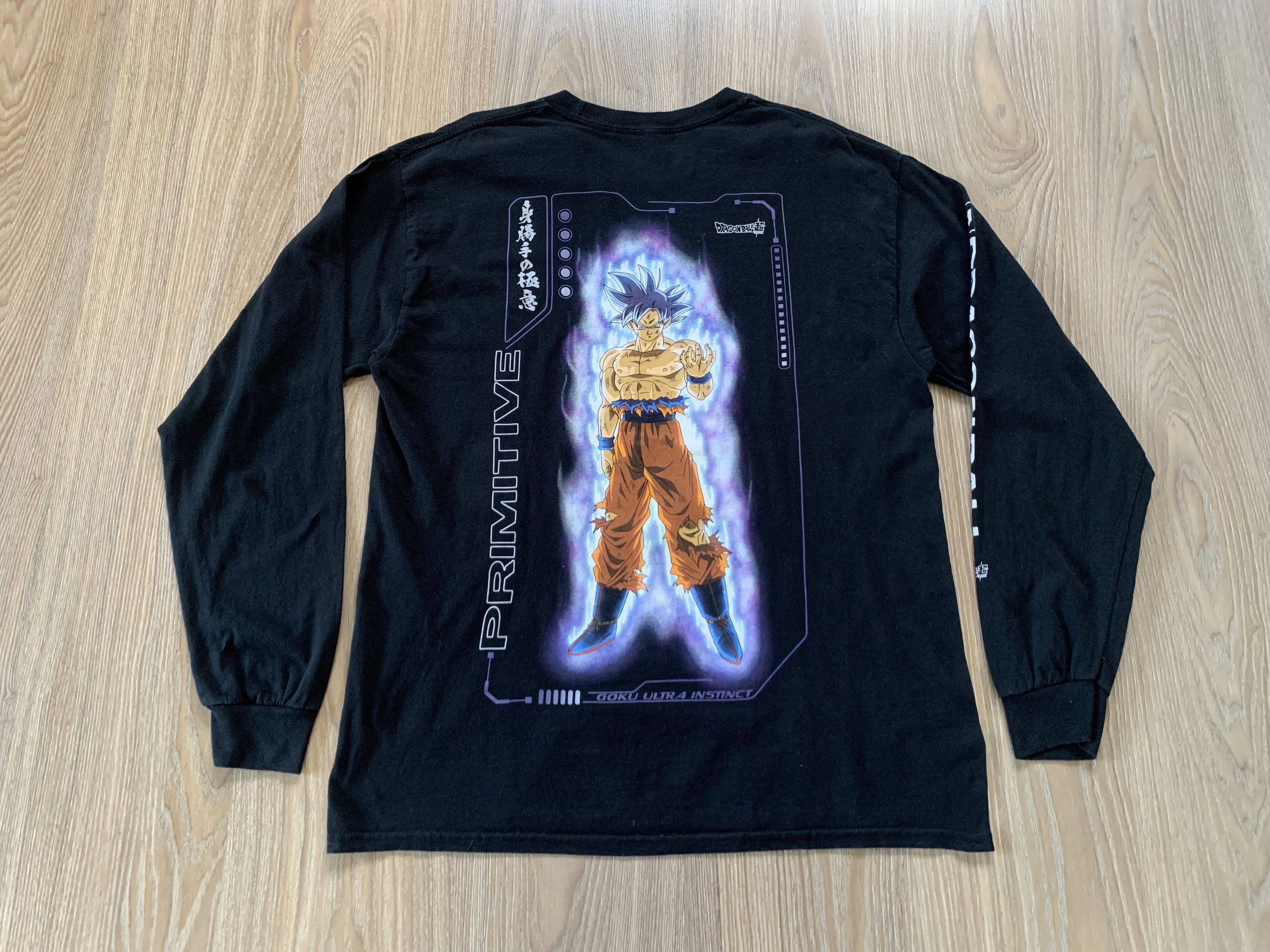 Anime Primitive x Dragon Ball Super Goku Long Sleeve T-Shirt Size US L / EU 52-54 / 3 - 3 Thumbnail