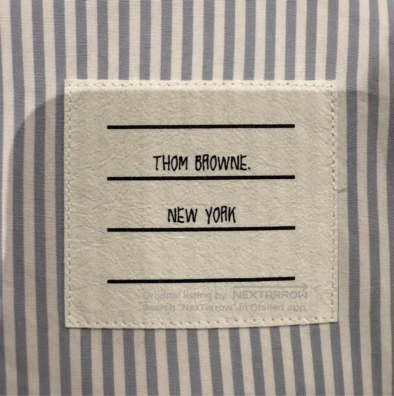 Thom Browne Thom Browne Pale Blue Striped Shirt - Poplin Material, Lig Size S / US 4 / IT 40 - 7 Thumbnail