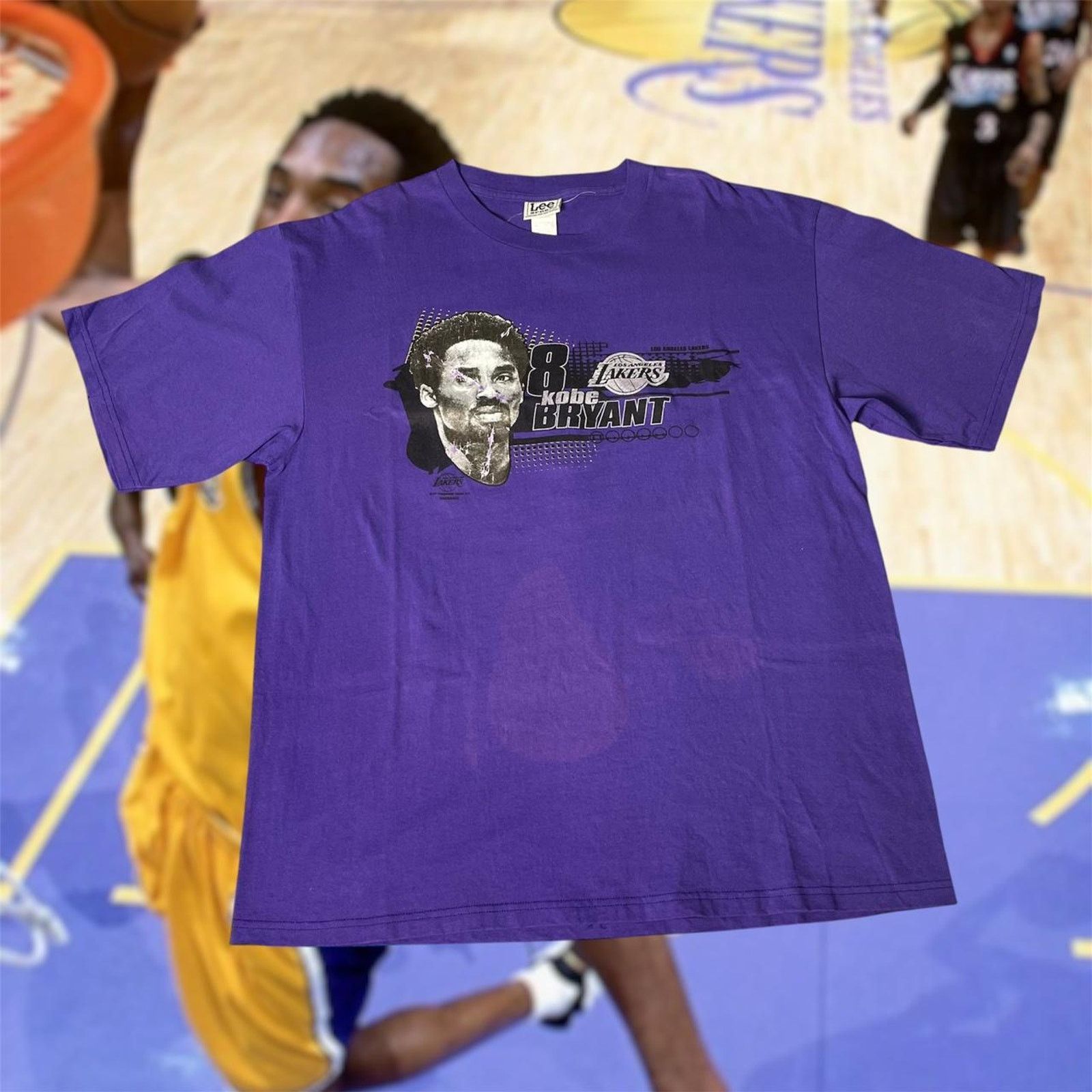 NBA × Vintage Vintage 2000s NBA Kobe Bryant Los Angeles Lakers Chrome Tee Size US XL / EU 56 / 4 - 1 Thumbnail
