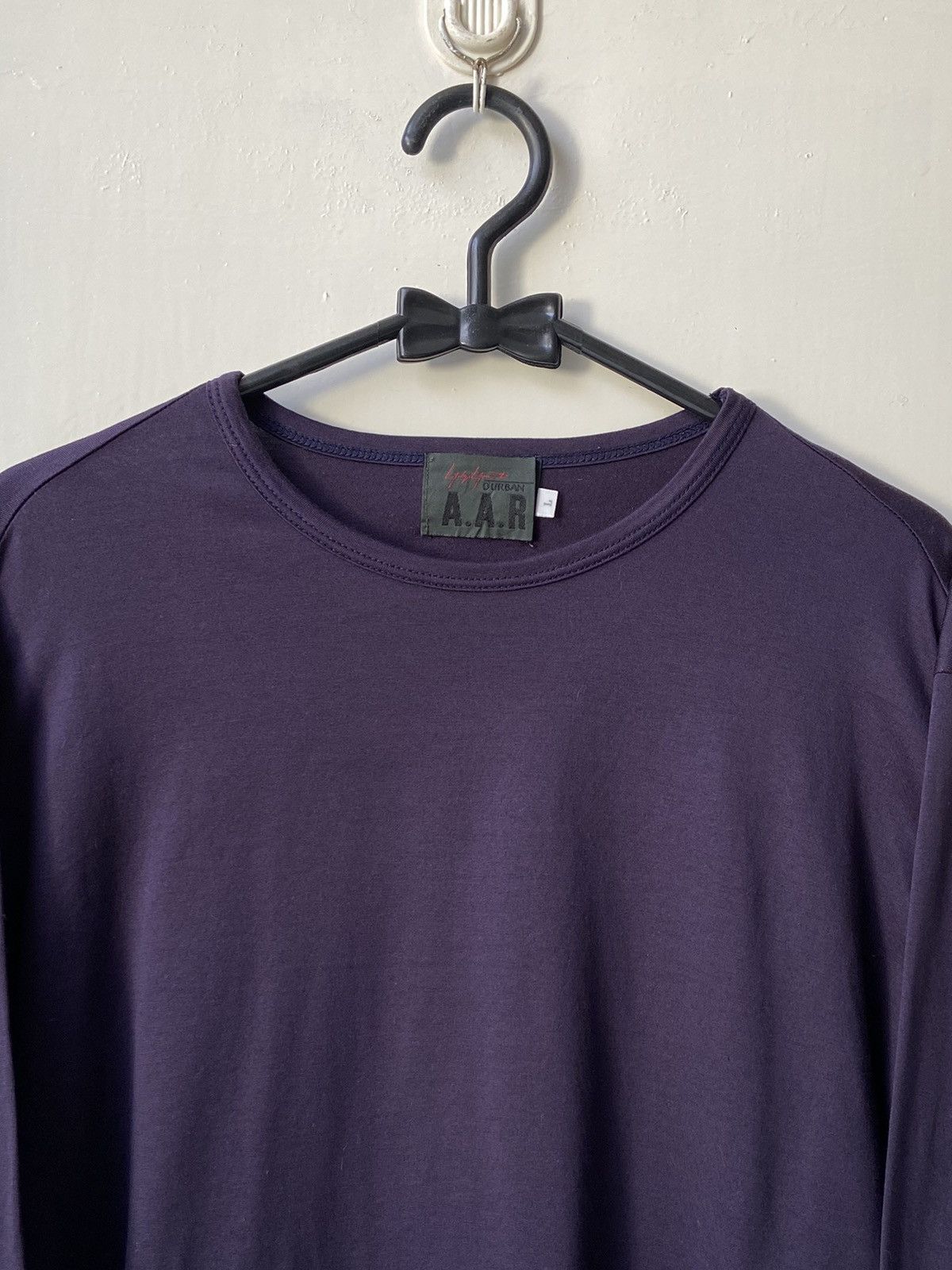 Designer A.A.R Yohji Yamamoto Purple Long Sleeve T-shirt Size US S / EU 44-46 / 1 - 11 Thumbnail