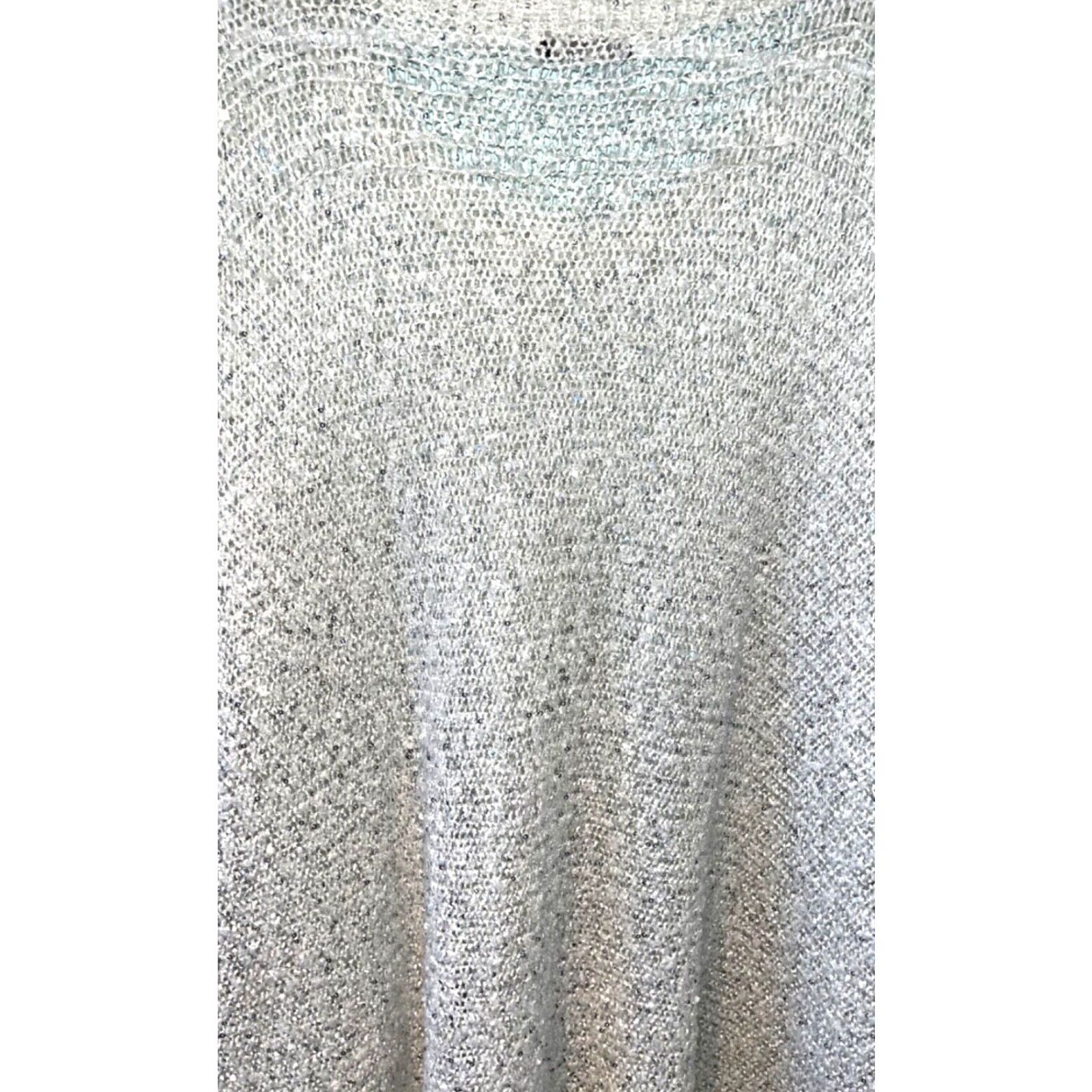 Anthropologie Anthropologie Do Everything in Love Poncho Sweater One Size Cream Open-Knit Kimono Sleeve Pom Poms Women's Knit Sweater Casual Workwear Size ONE SIZE - 7 Thumbnail