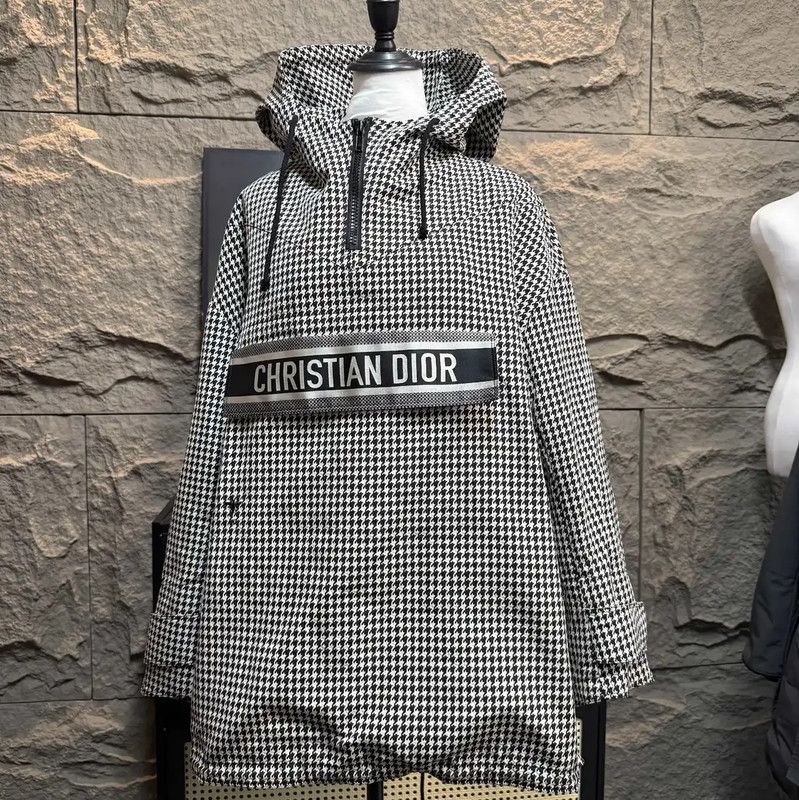 Dior Black and White Checkered Women's Jacket 0089