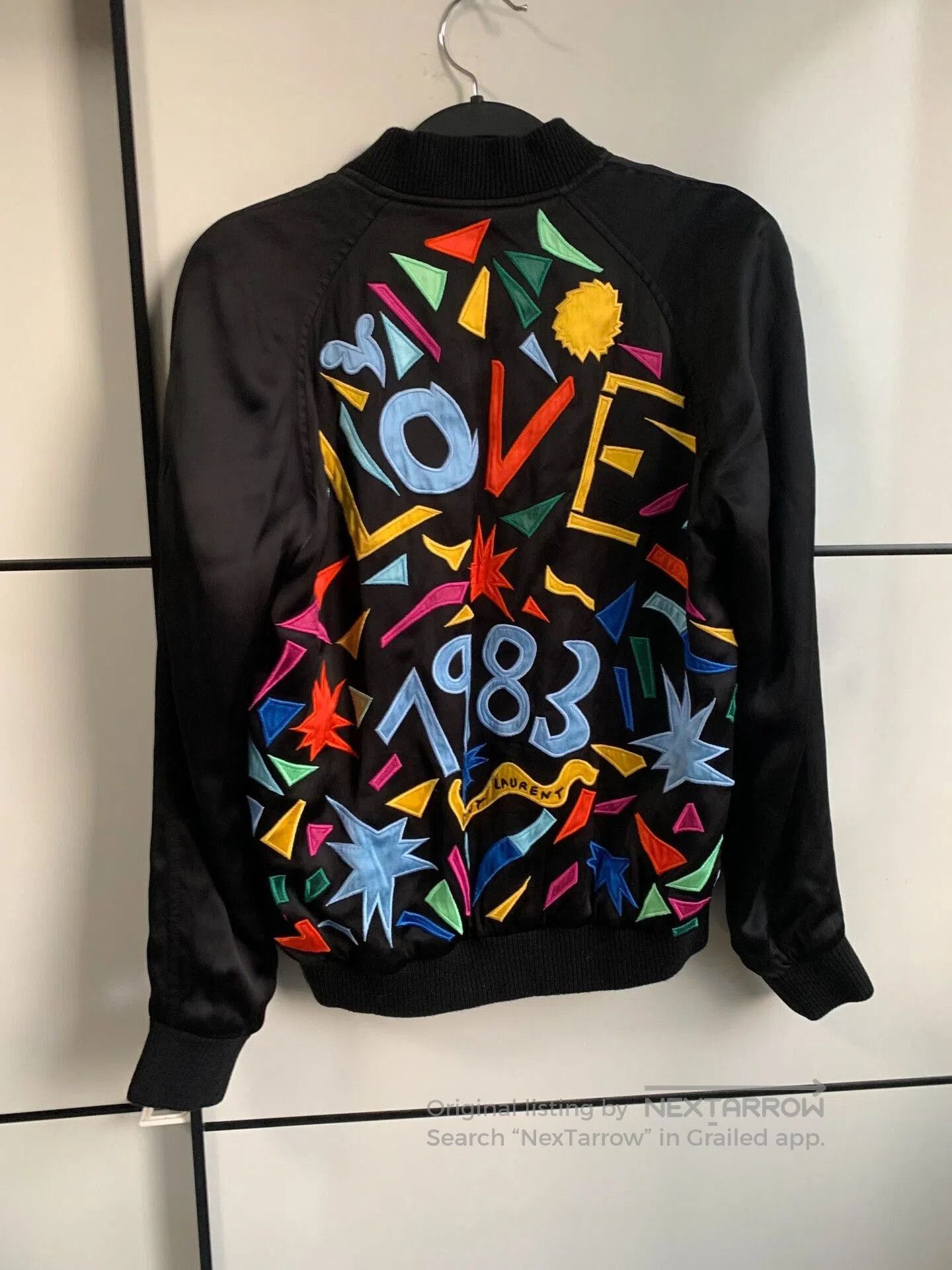 Saint Laurent Paris Saint Laurent Black Baseball Jacket. Size XS / US 0-2 / IT 36-38 - 2 Thumbnail