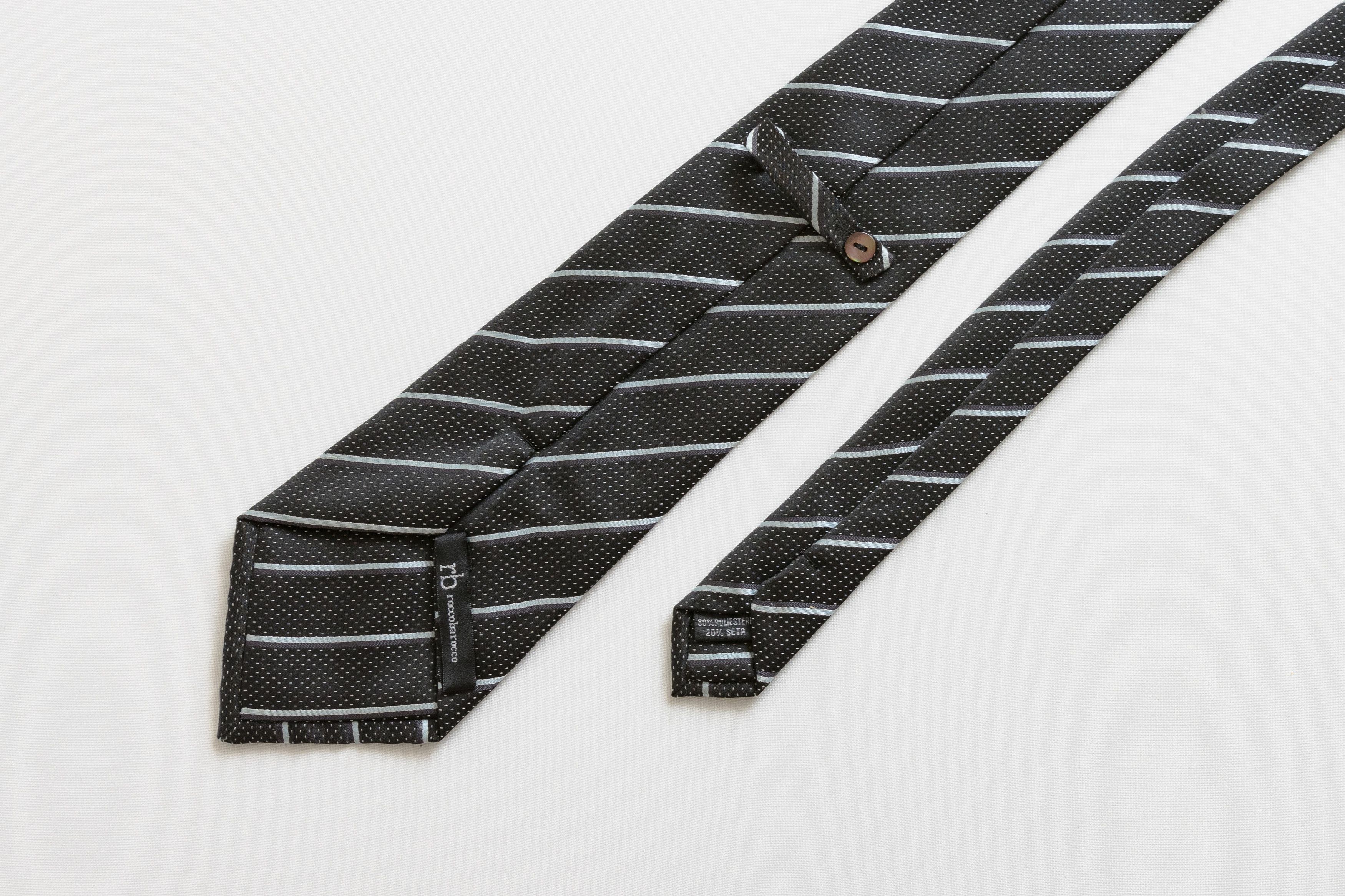 Vintage Roccobarocco Tie abstract pattern print necktie silk tie 040 Size ONE SIZE - 5 Thumbnail
