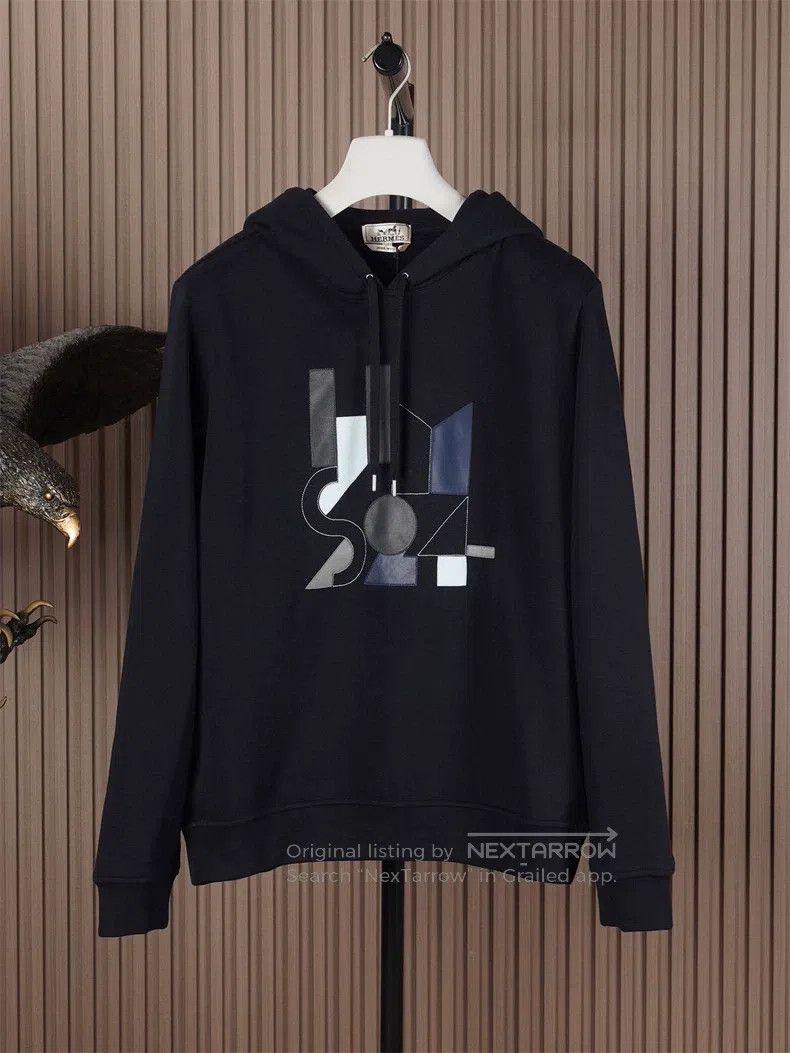 Hermes Hermes Leather Detail Sweatshirt Size US M / EU 48-50 / 2 - 1 Thumbnail