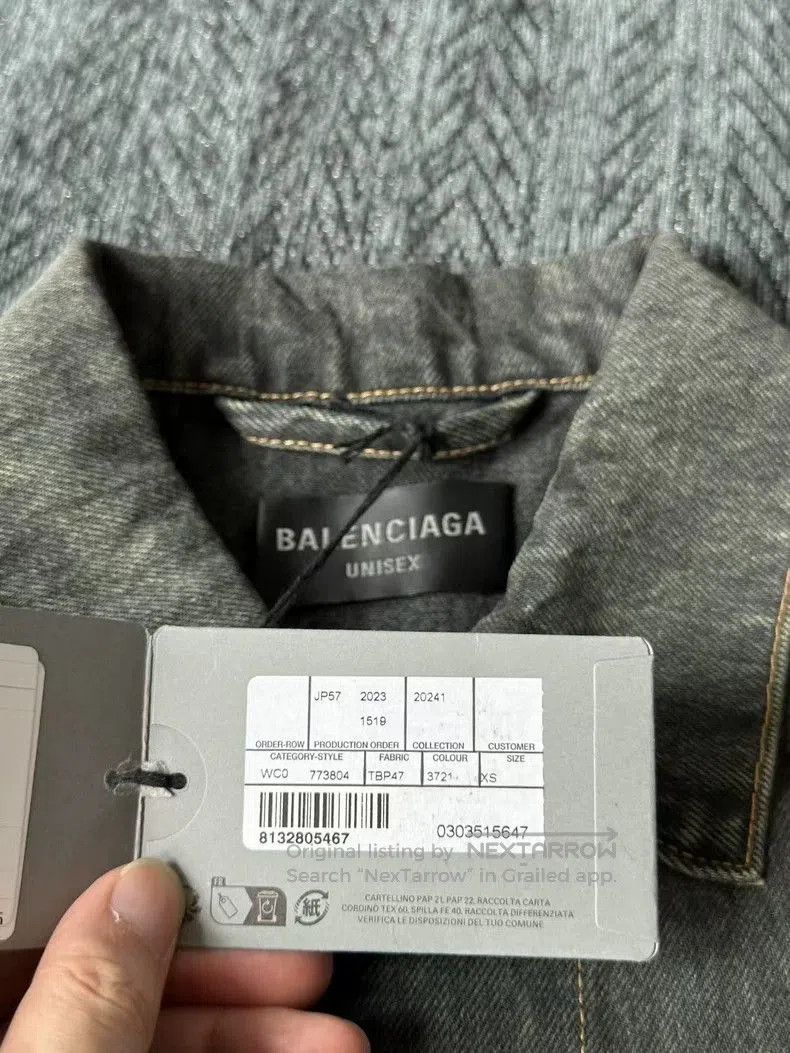 Balenciaga Balenciaga Sanskrit Graffiti Denim Jacket. Size US XS / EU 42 / 0 - 3 Thumbnail