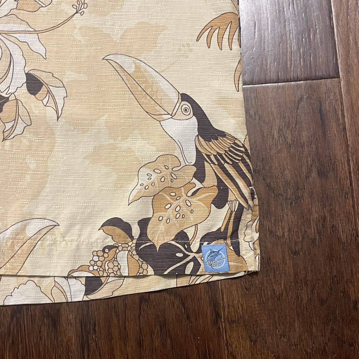 Silk Laundry Vintage Bermuda Bay Hawaiian Silk Camp Shirt Size US XL / EU 56 / 4 - 5 Thumbnail