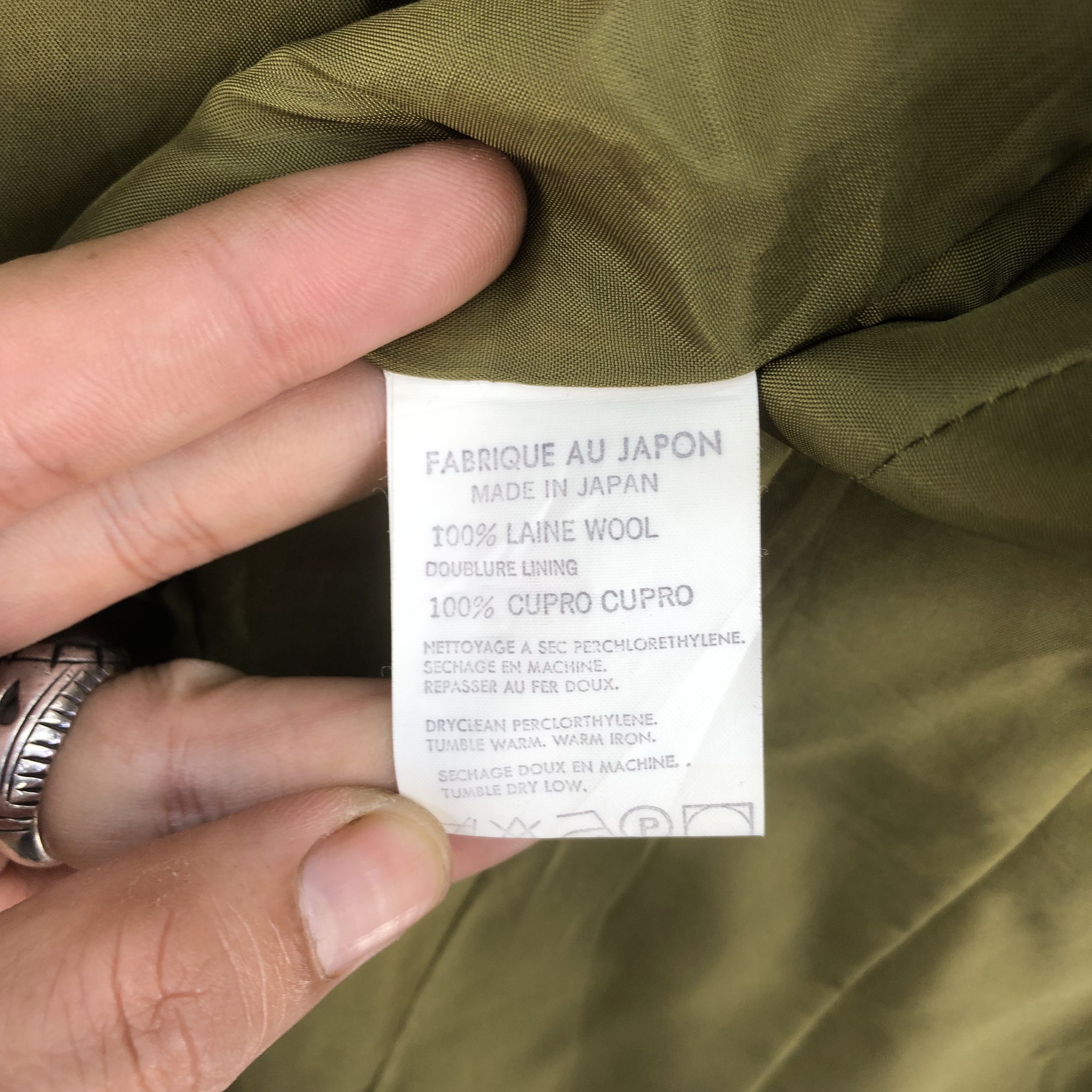 Yohji Yamamoto 1992 A/W Y’s Vintage Wool Blend Green Blazer Jacket Size S / US 4 / IT 40 - 16 Thumbnail
