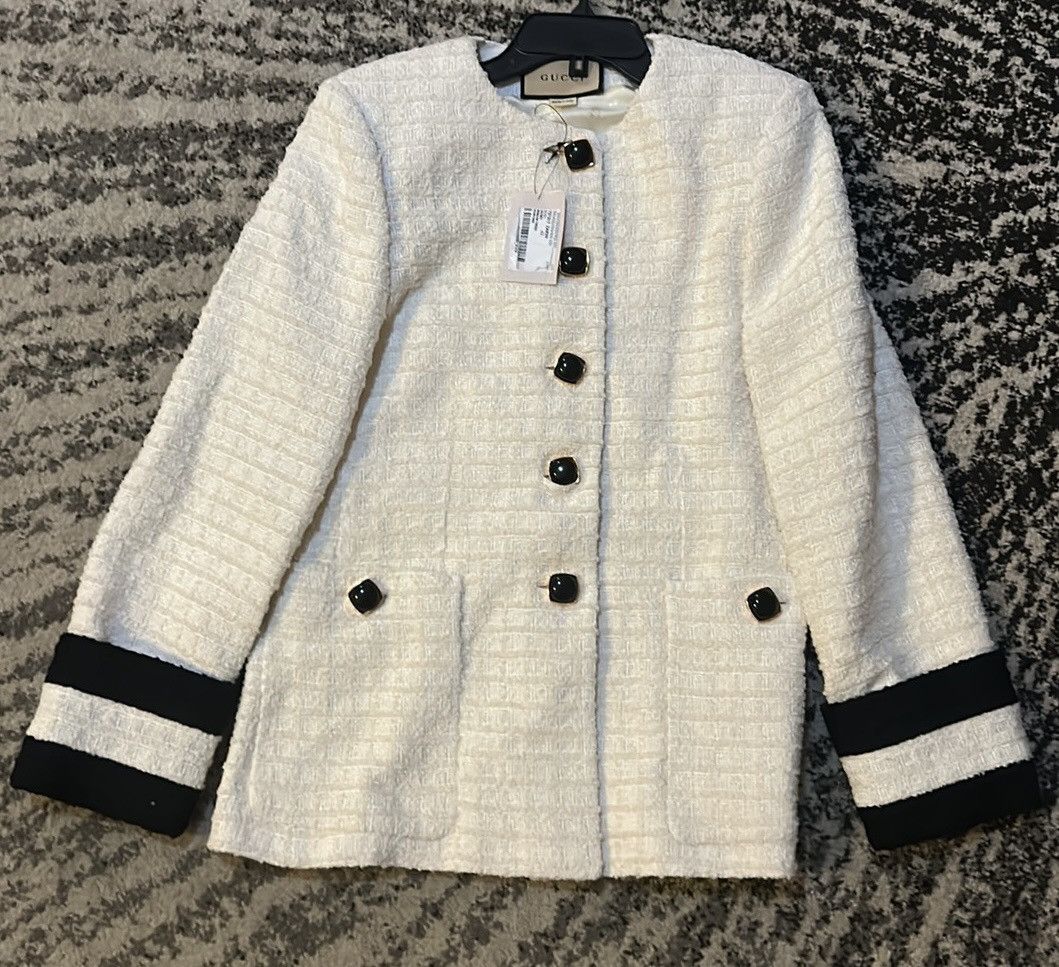 Gucci Gucci Collarless Tweed jacket size IT 42 Size M / US 6-8 / IT 42-44 - 6 Thumbnail