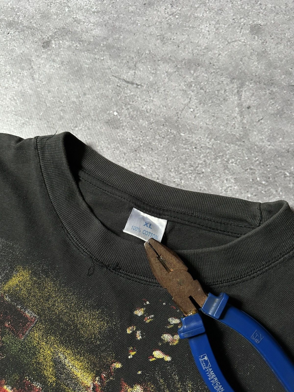 AC/DC × Band Tees × Vintage Vintage 90s AC/DC All Over Print Band T-Shirt Size US XL / EU 56 / 4 - 6 Thumbnail