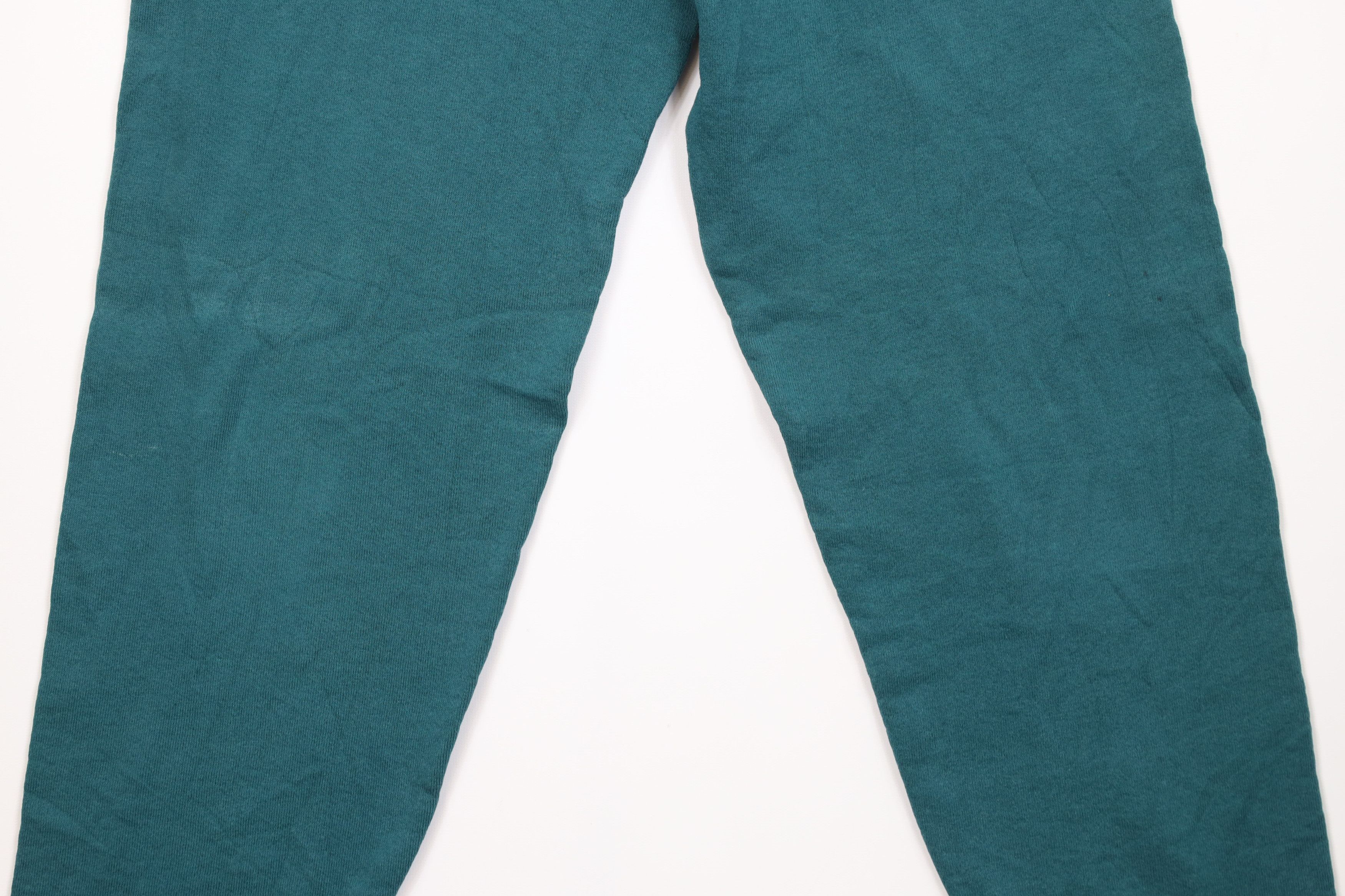 Vintage Vintage 90s Streetwear Blank Sweatpants Joggers Green USA Size US 34 / EU 50 - 3 Thumbnail